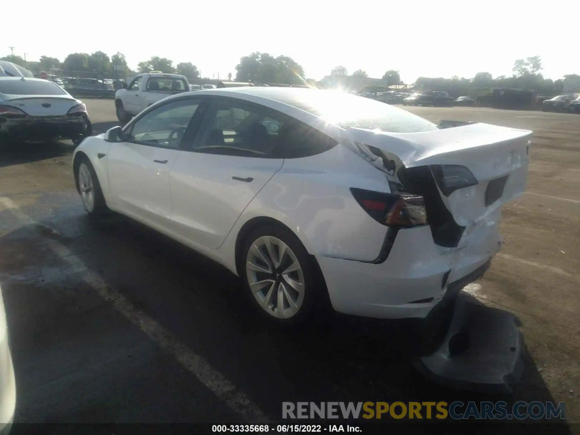 3 Photograph of a damaged car 5YJ3E1EB9MF850490 TESLA MODEL 3 2021