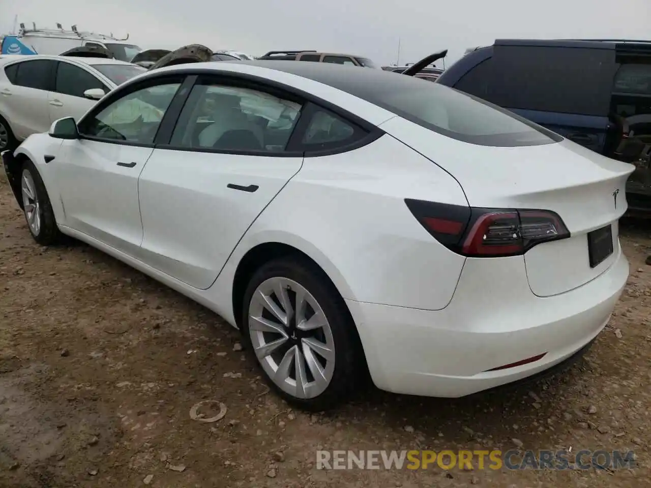 3 Photograph of a damaged car 5YJ3E1EB9MF866754 TESLA MODEL 3 2021