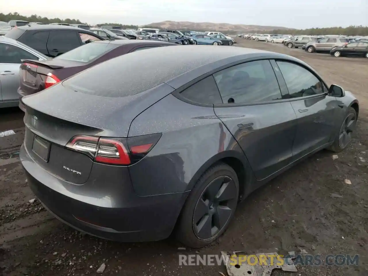 4 Фотография поврежденного автомобиля 5YJ3E1EB9MF869363 TESLA MODEL 3 2021