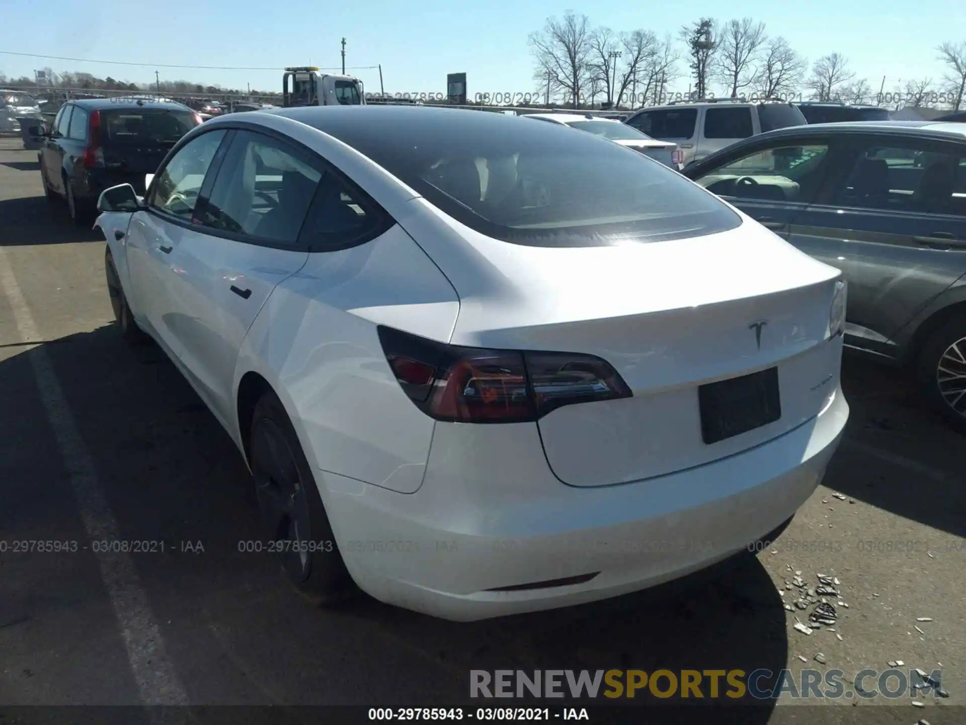 3 Photograph of a damaged car 5YJ3E1EB9MF869587 TESLA MODEL 3 2021