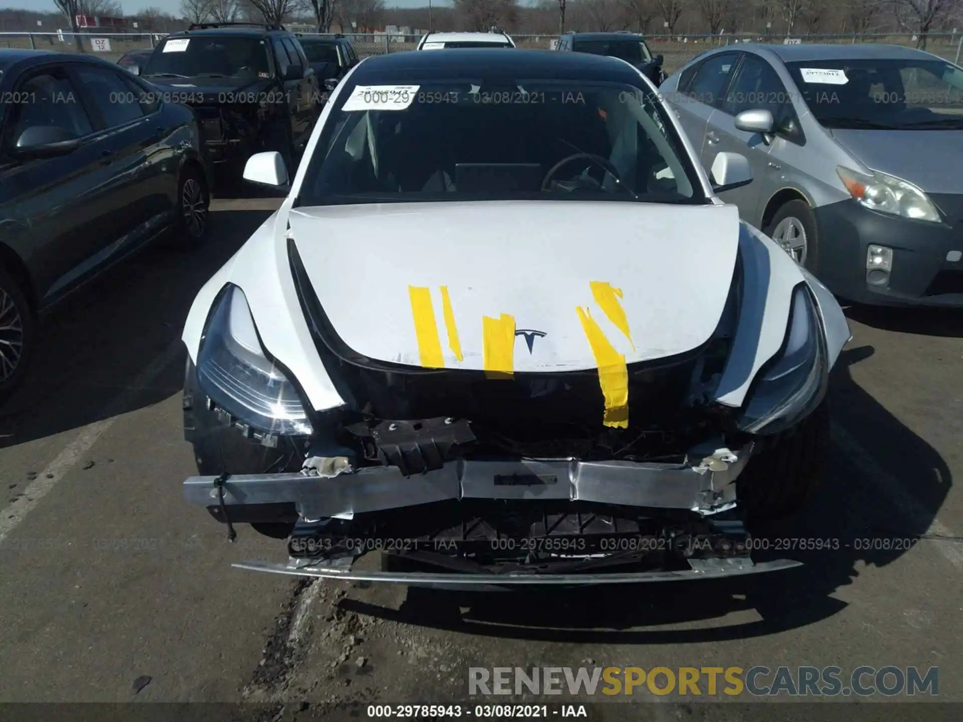 6 Photograph of a damaged car 5YJ3E1EB9MF869587 TESLA MODEL 3 2021