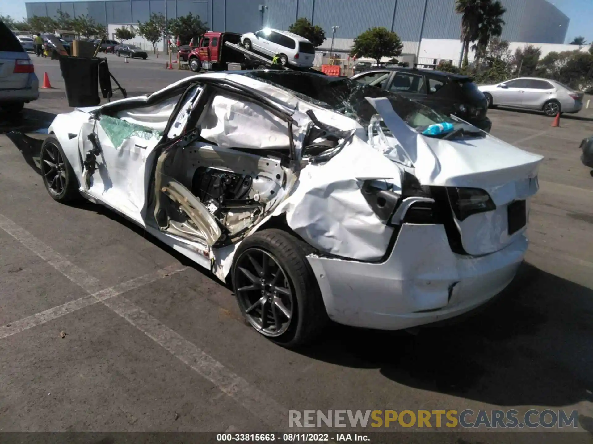 3 Photograph of a damaged car 5YJ3E1EB9MF876104 TESLA MODEL 3 2021