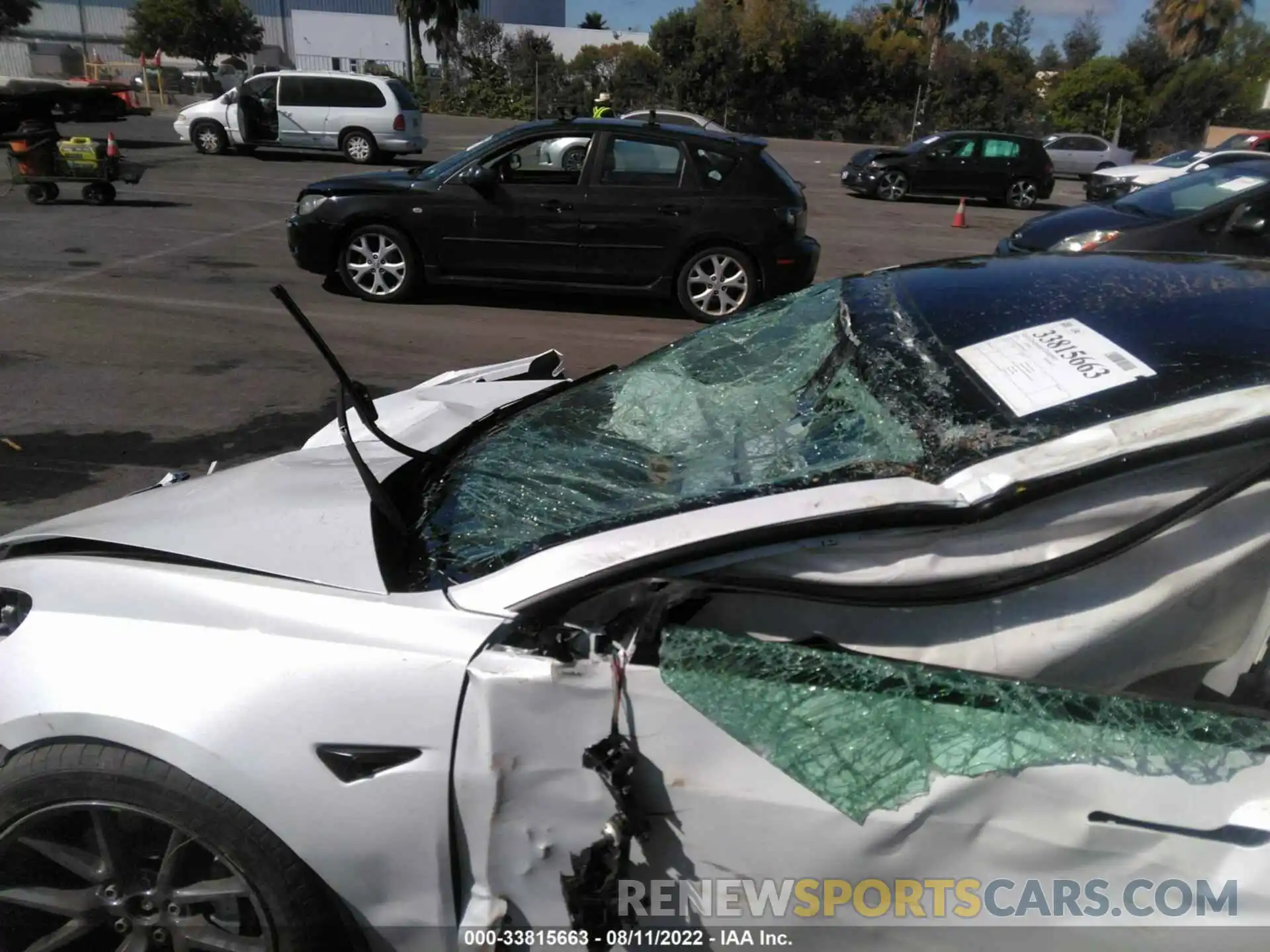 6 Photograph of a damaged car 5YJ3E1EB9MF876104 TESLA MODEL 3 2021