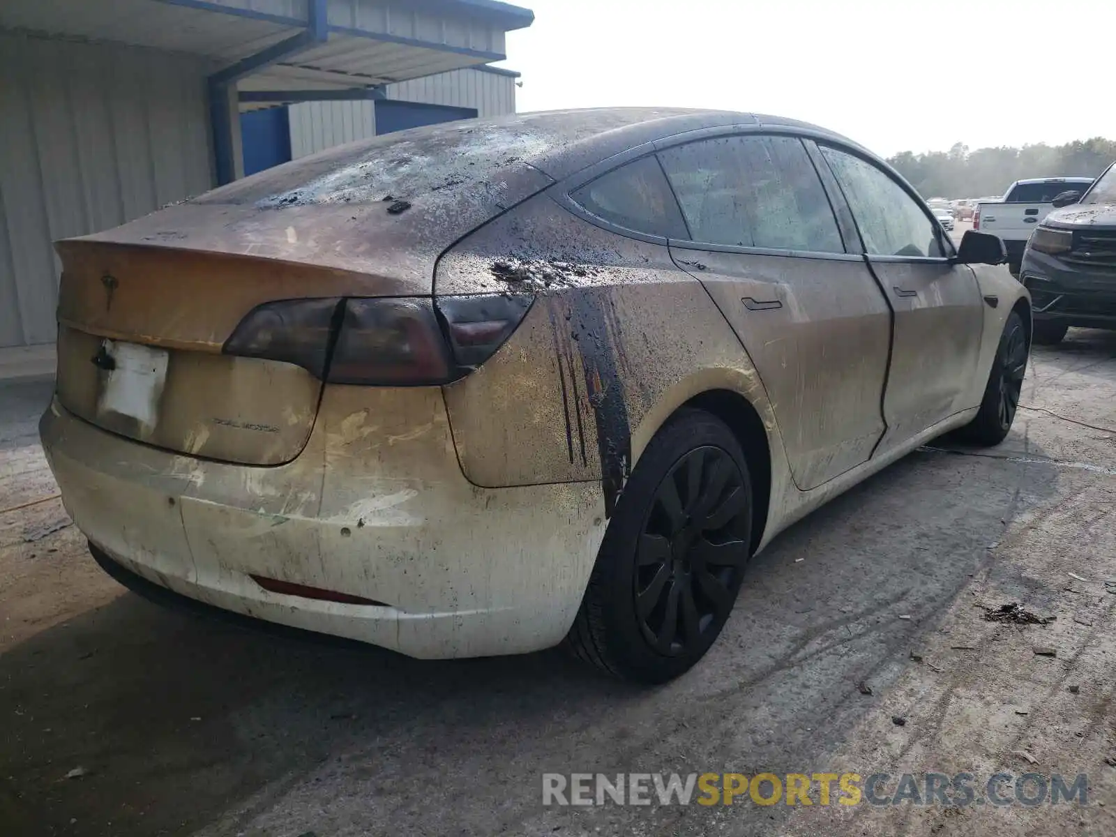 4 Фотография поврежденного автомобиля 5YJ3E1EB9MF903284 TESLA MODEL 3 2021