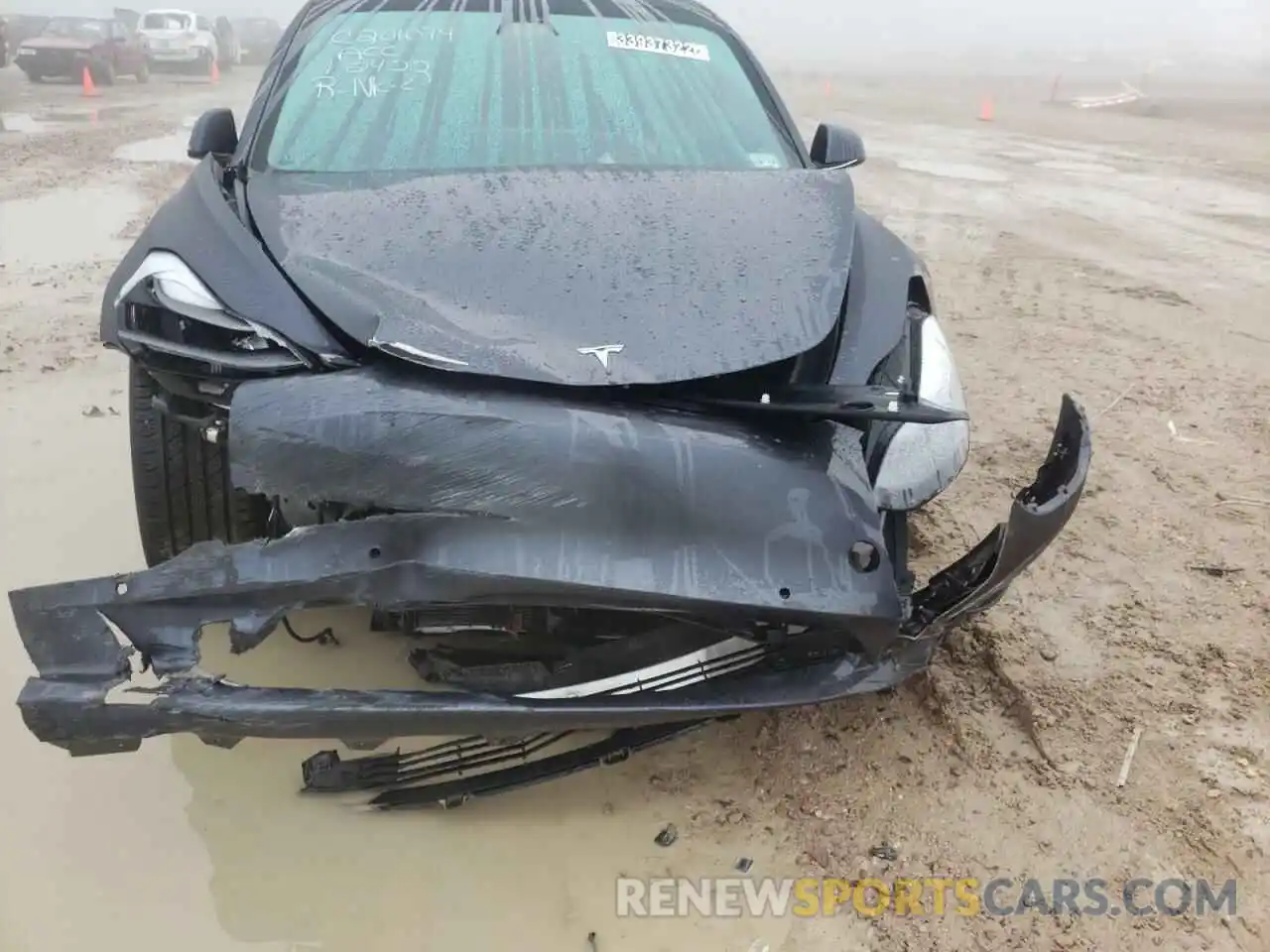 9 Photograph of a damaged car 5YJ3E1EB9MF916195 TESLA MODEL 3 2021