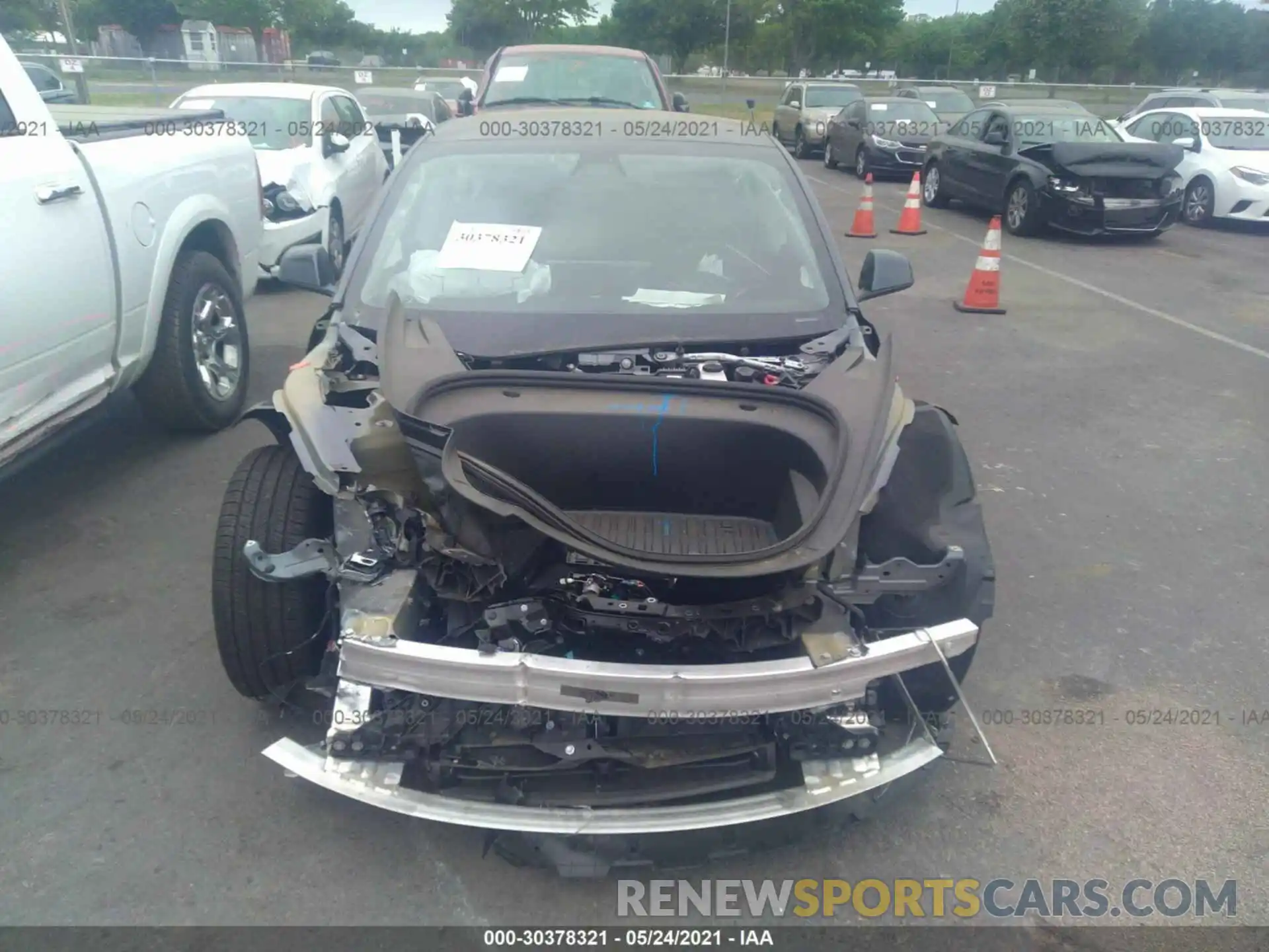 6 Photograph of a damaged car 5YJ3E1EB9MF919162 TESLA MODEL 3 2021