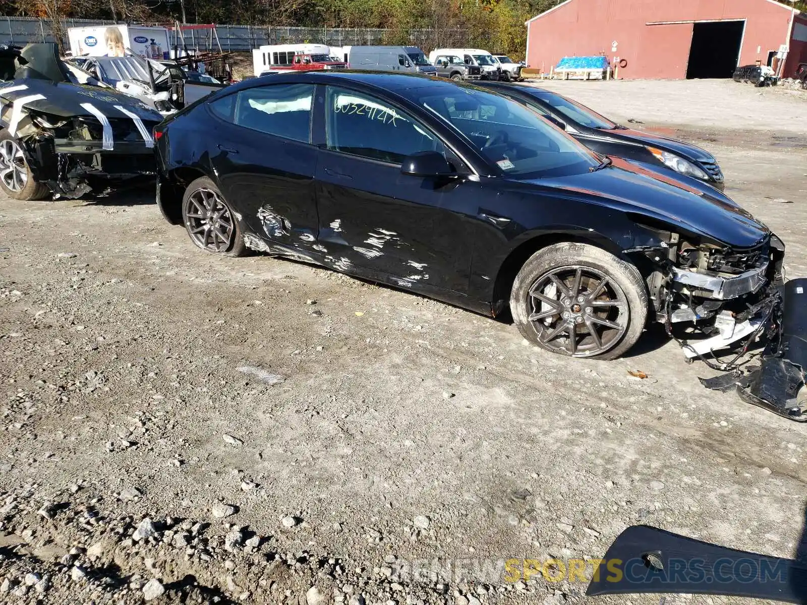 9 Photograph of a damaged car 5YJ3E1EB9MF924040 TESLA MODEL 3 2021