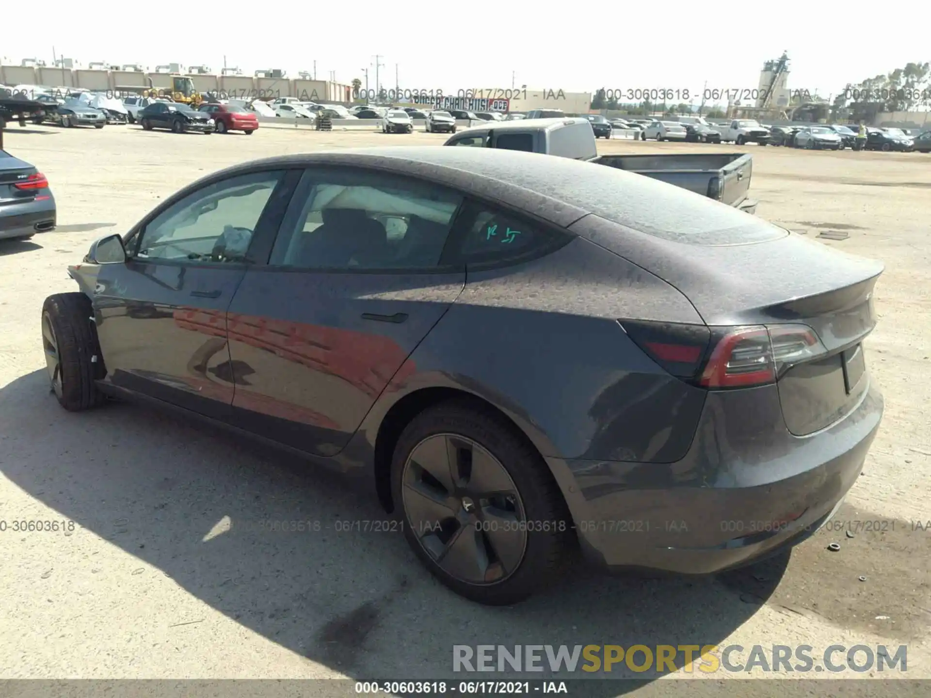 3 Photograph of a damaged car 5YJ3E1EB9MF938441 TESLA MODEL 3 2021