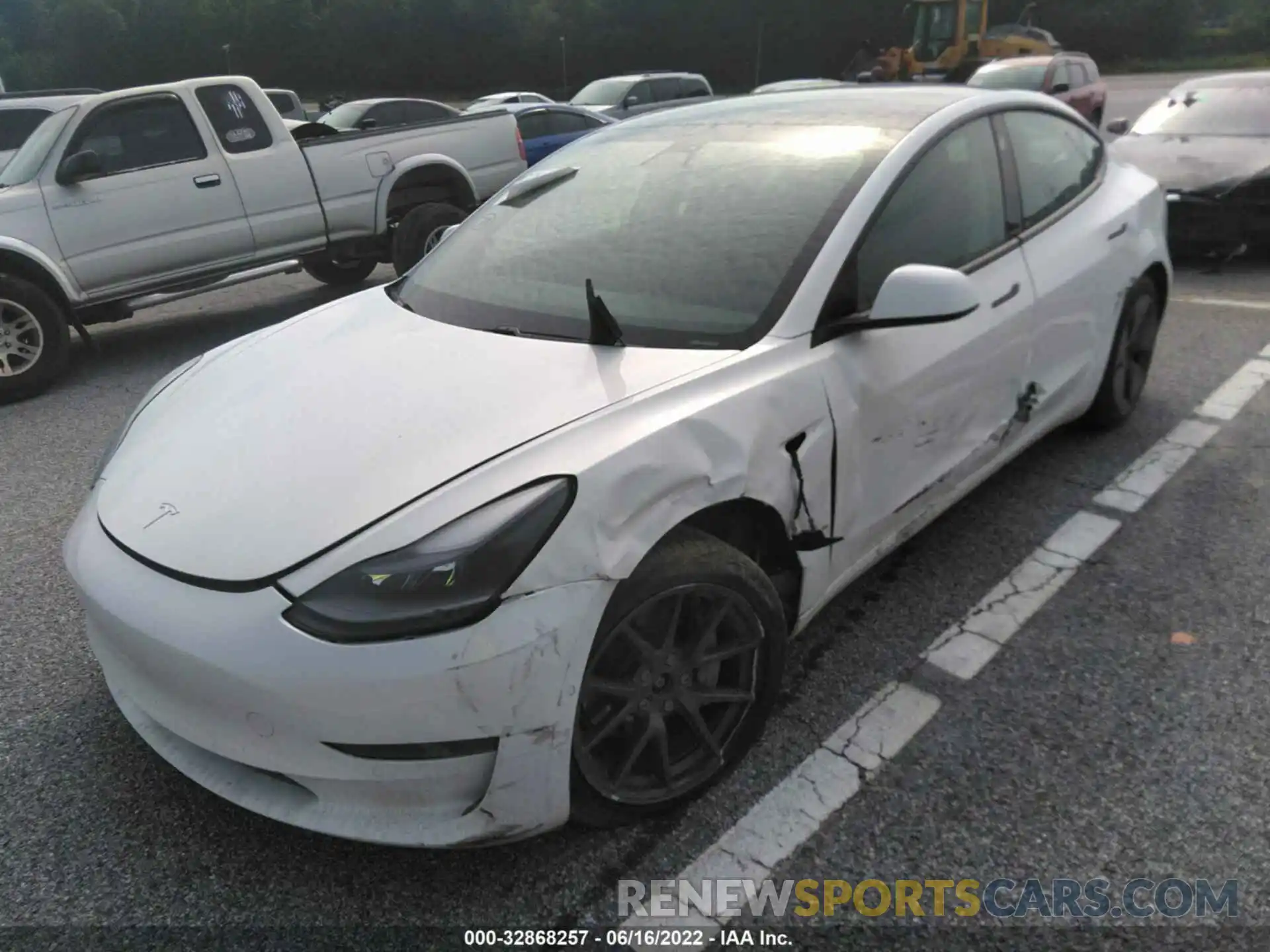 2 Фотография поврежденного автомобиля 5YJ3E1EB9MF988269 TESLA MODEL 3 2021