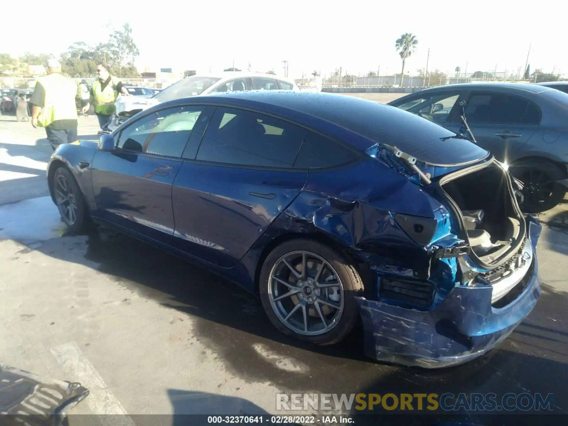 3 Photograph of a damaged car 5YJ3E1EBXMF003588 TESLA MODEL 3 2021