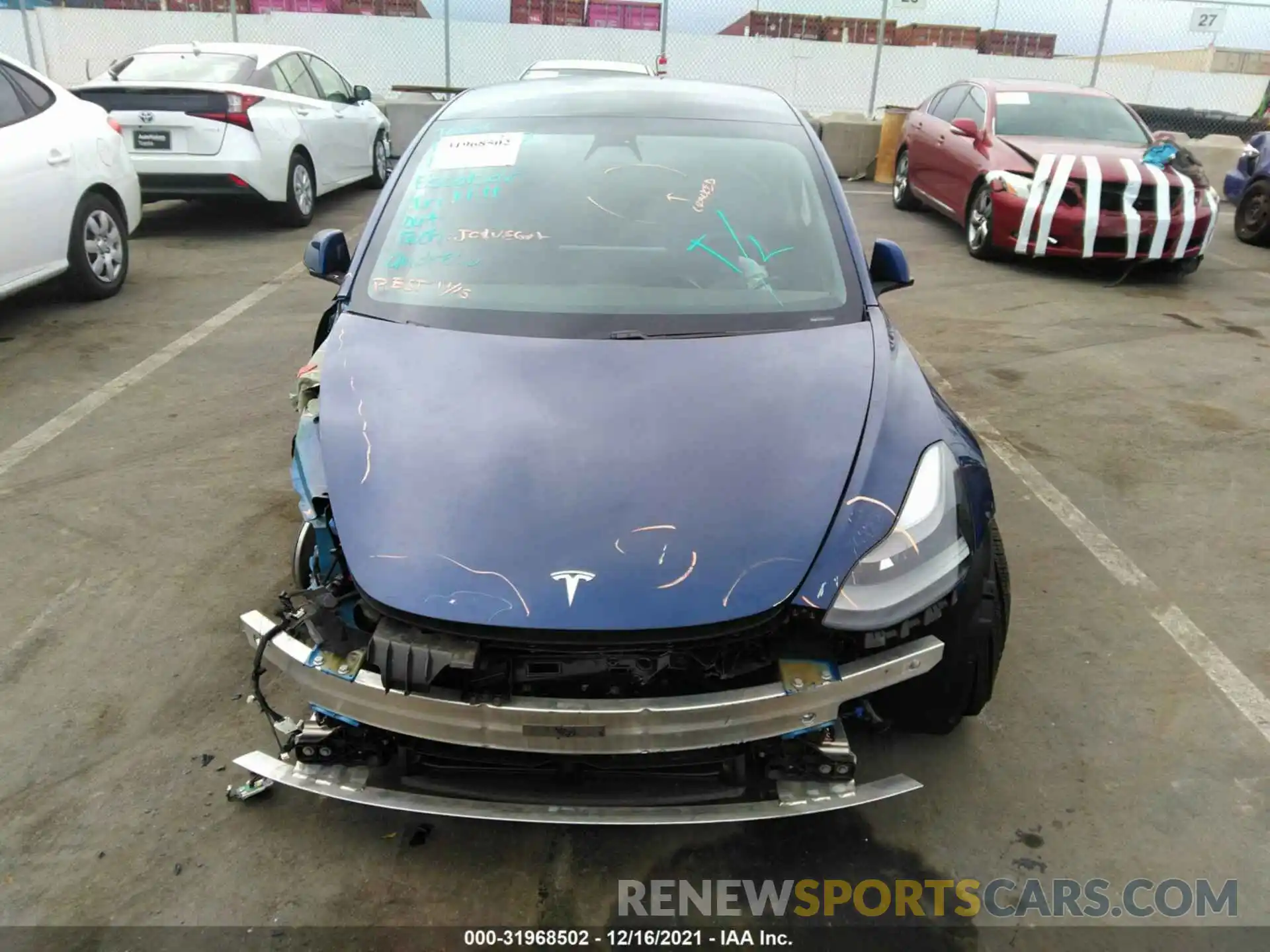 6 Photograph of a damaged car 5YJ3E1EBXMF003610 TESLA MODEL 3 2021