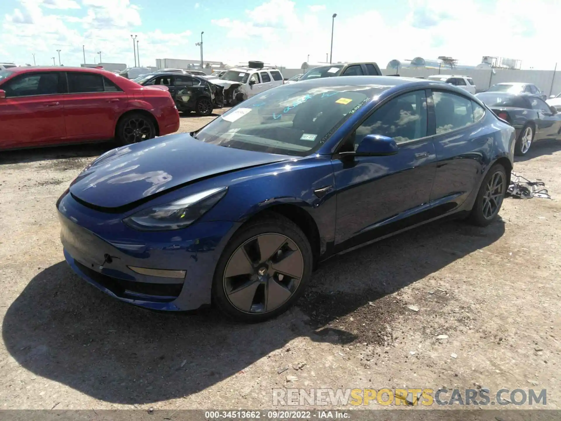 2 Фотография поврежденного автомобиля 5YJ3E1EBXMF012940 TESLA MODEL 3 2021