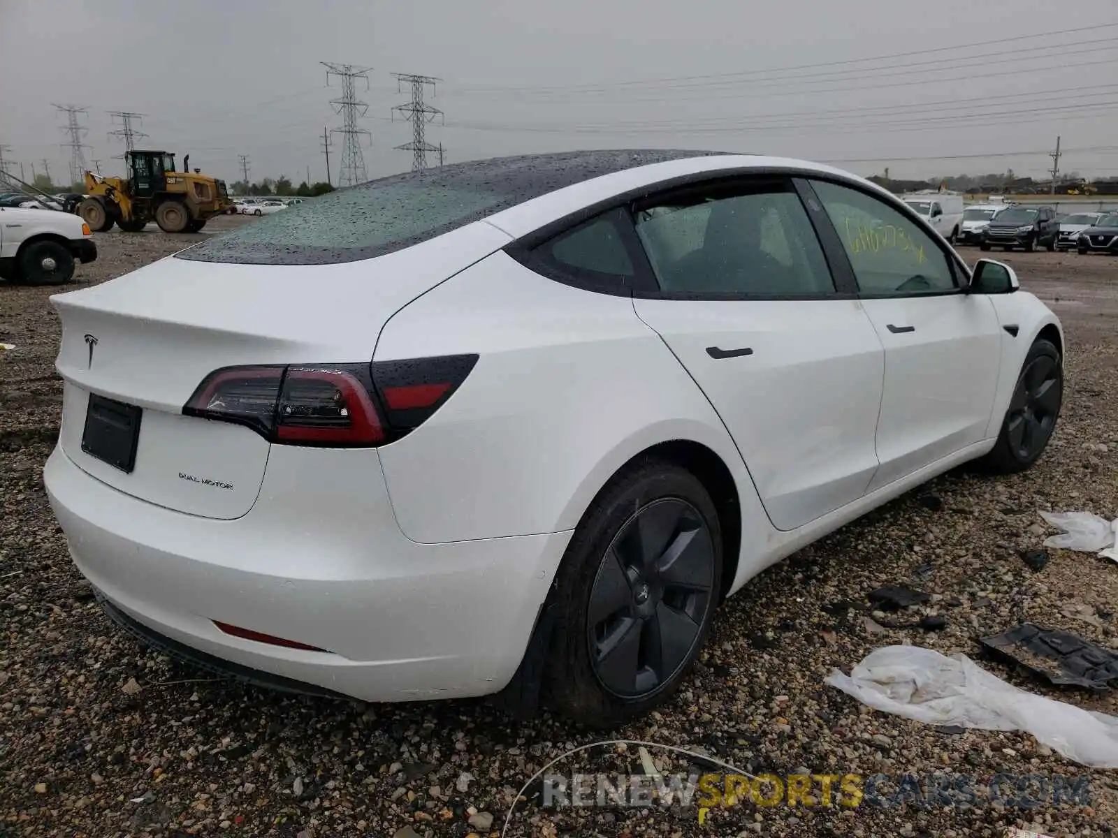 4 Фотография поврежденного автомобиля 5YJ3E1EBXMF012971 TESLA MODEL 3 2021