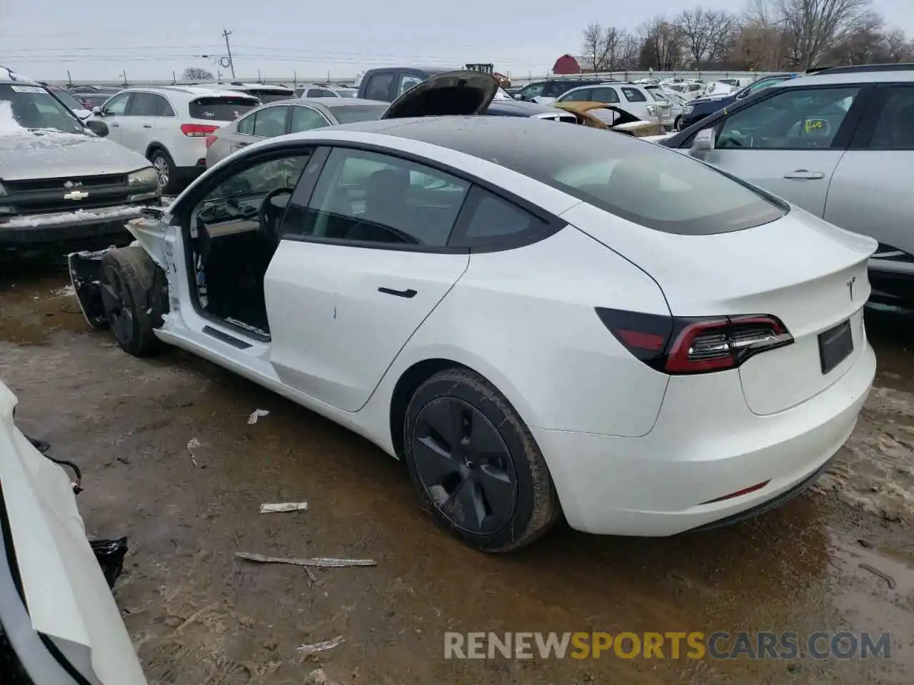 3 Photograph of a damaged car 5YJ3E1EBXMF019564 TESLA MODEL 3 2021