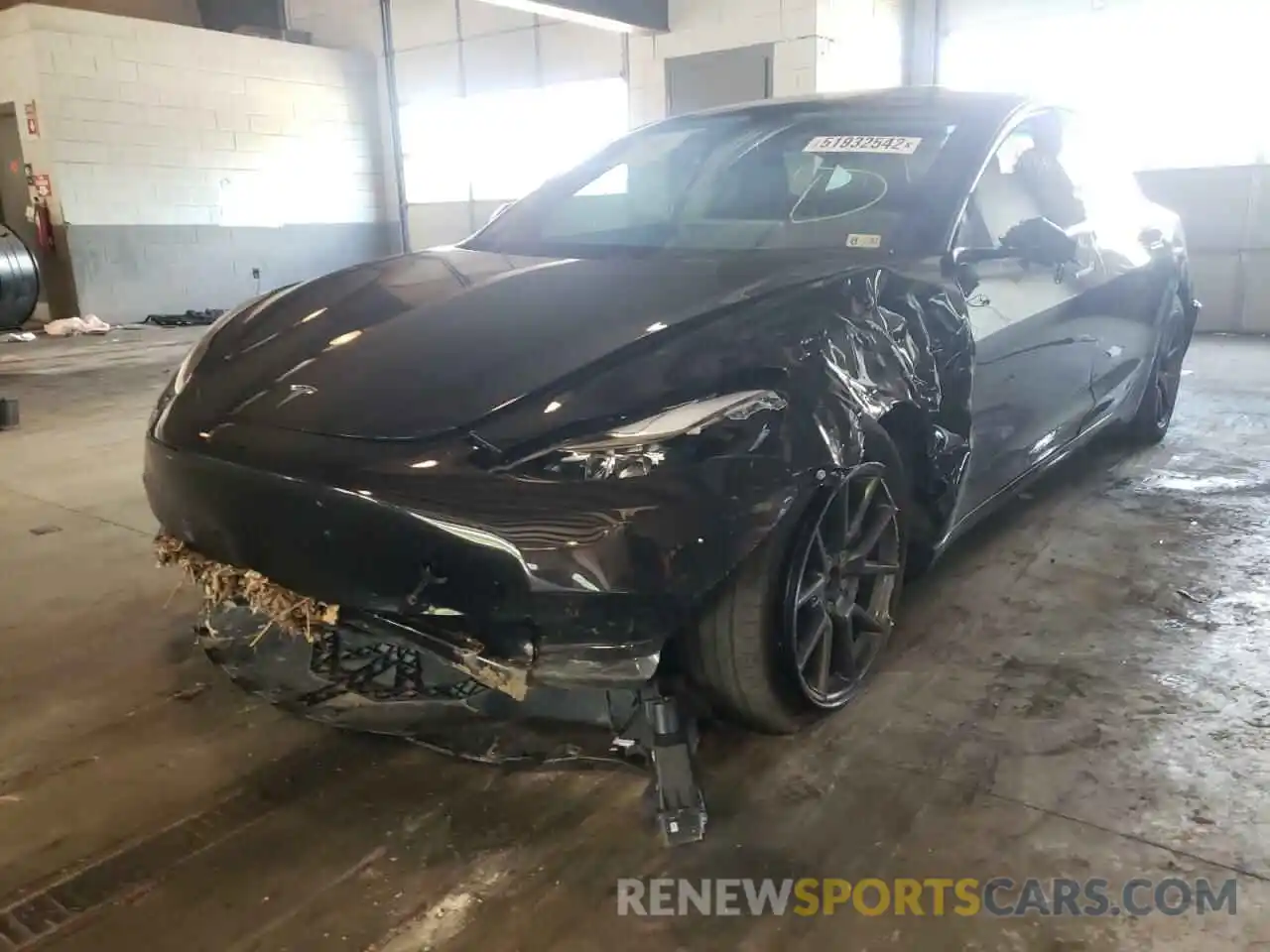 9 Photograph of a damaged car 5YJ3E1EBXMF031438 TESLA MODEL 3 2021