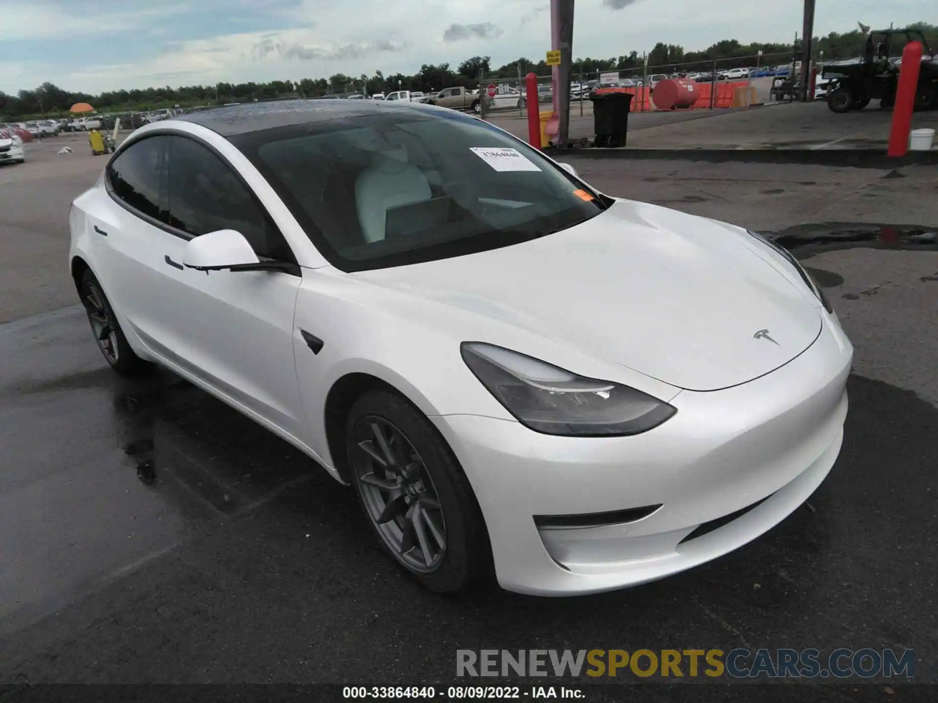 1 Фотография поврежденного автомобиля 5YJ3E1EBXMF032654 TESLA MODEL 3 2021