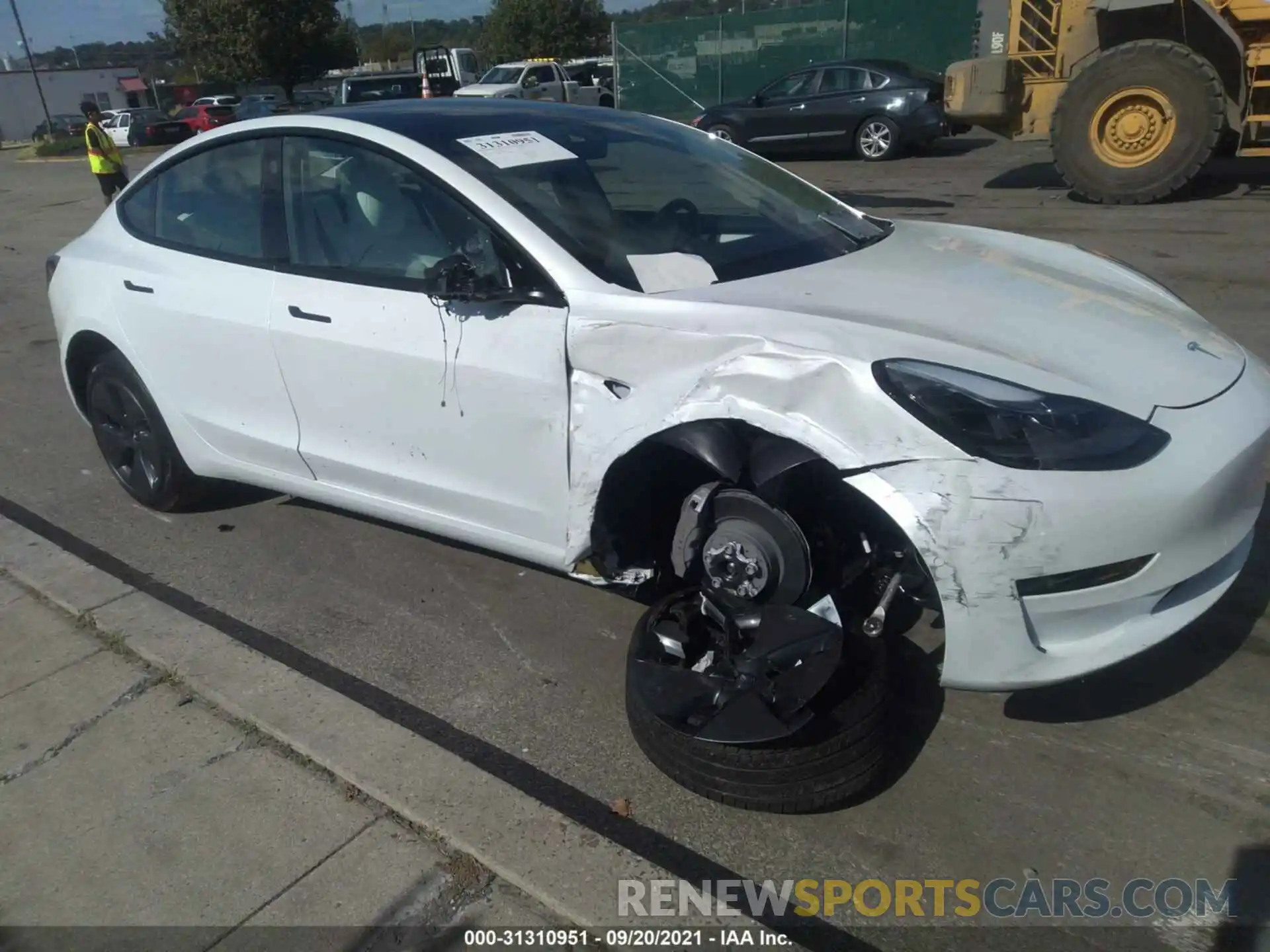 6 Photograph of a damaged car 5YJ3E1EBXMF037207 TESLA MODEL 3 2021