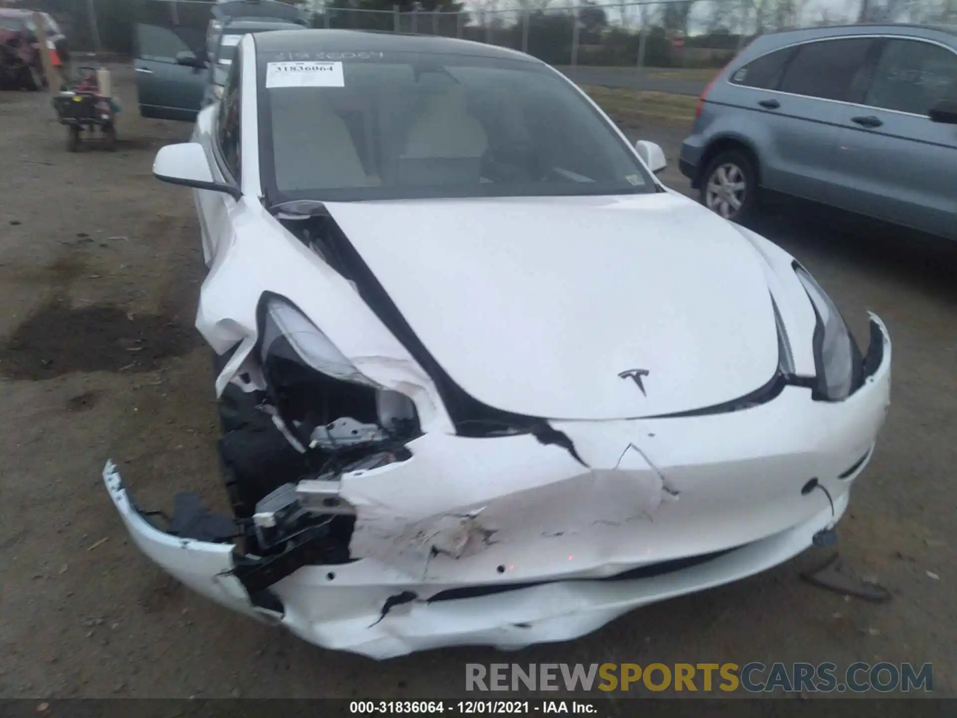 6 Photograph of a damaged car 5YJ3E1EBXMF038048 TESLA MODEL 3 2021