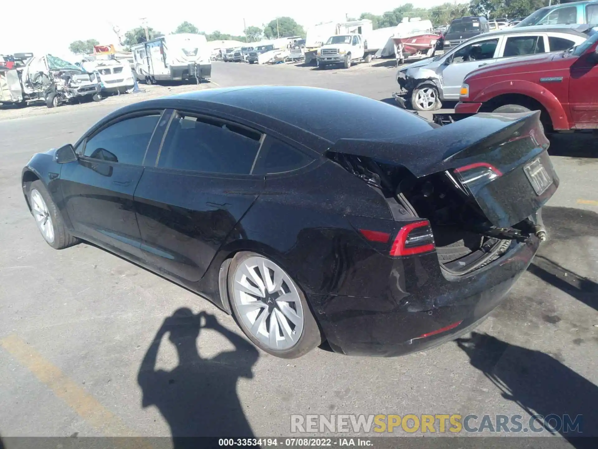 3 Photograph of a damaged car 5YJ3E1EBXMF050488 TESLA MODEL 3 2021