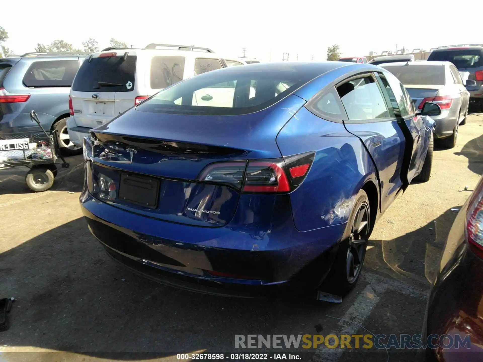 4 Photograph of a damaged car 5YJ3E1EBXMF061698 TESLA MODEL 3 2021