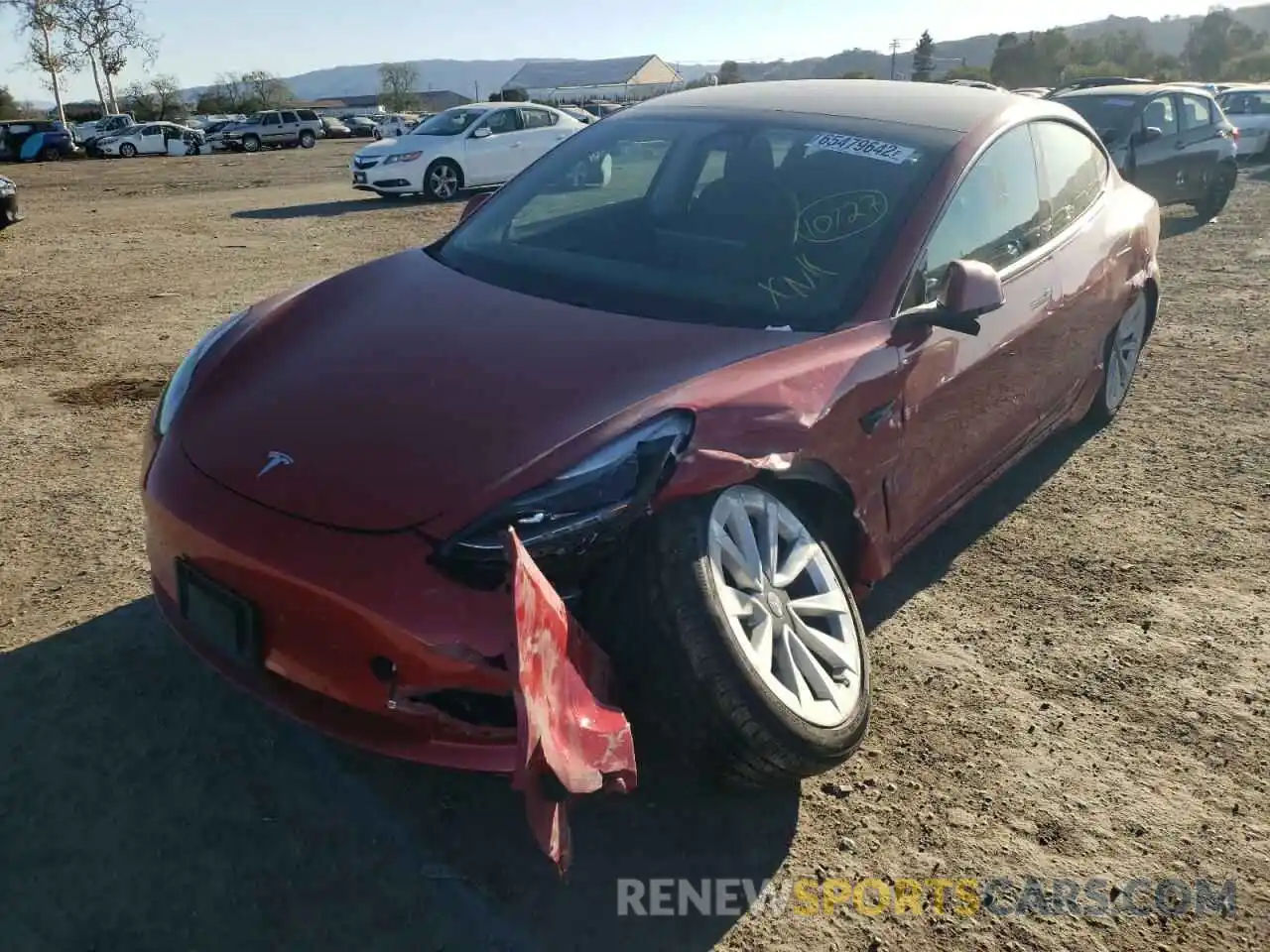 9 Фотография поврежденного автомобиля 5YJ3E1EBXMF064987 TESLA MODEL 3 2021