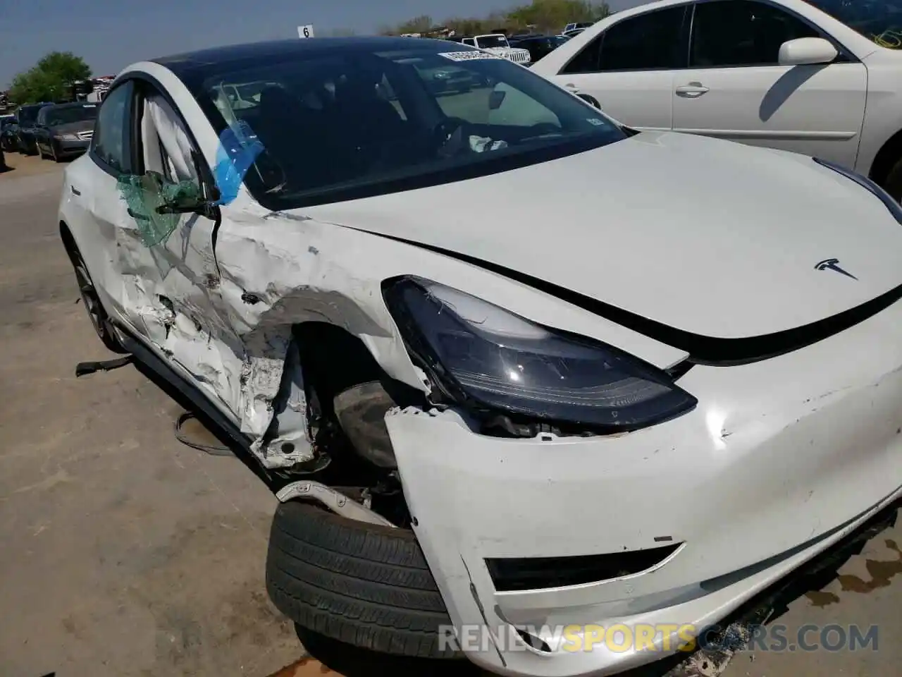 9 Фотография поврежденного автомобиля 5YJ3E1EBXMF067954 TESLA MODEL 3 2021