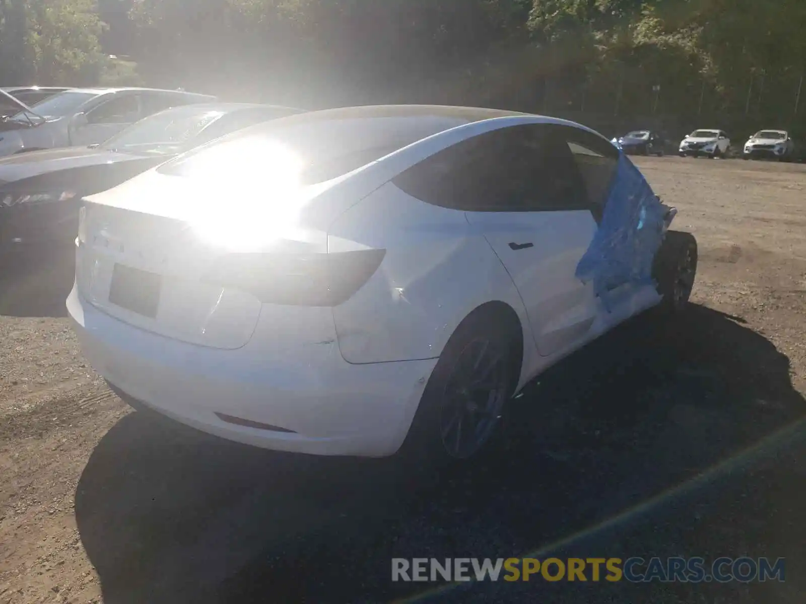 4 Photograph of a damaged car 5YJ3E1EBXMF849445 TESLA MODEL 3 2021