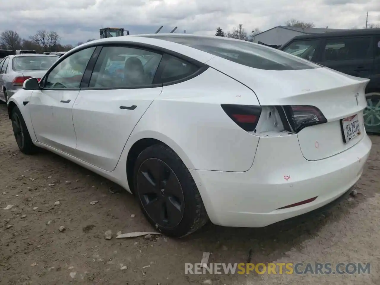 3 Фотография поврежденного автомобиля 5YJ3E1EBXMF862213 TESLA MODEL 3 2021