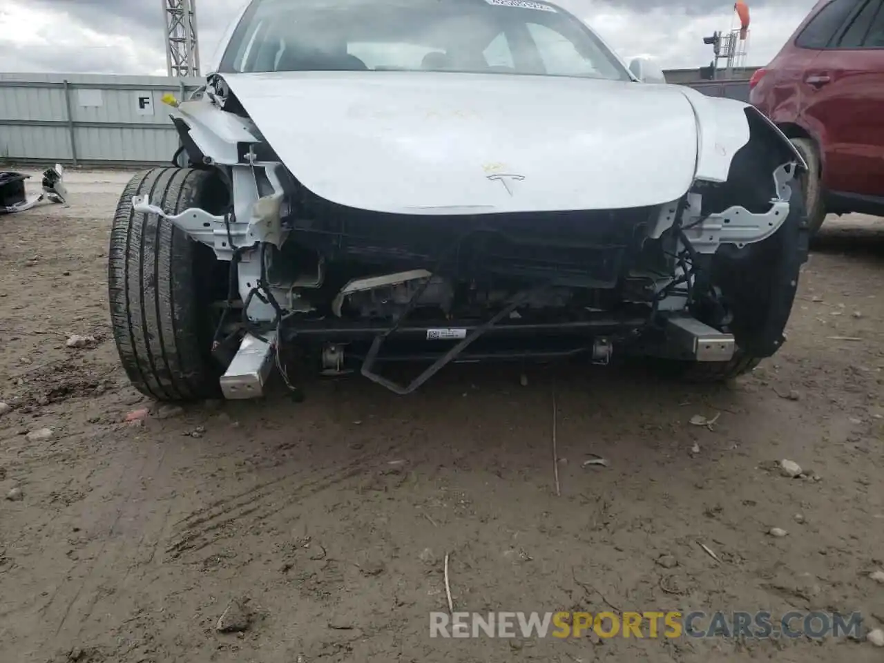 9 Photograph of a damaged car 5YJ3E1EBXMF862213 TESLA MODEL 3 2021