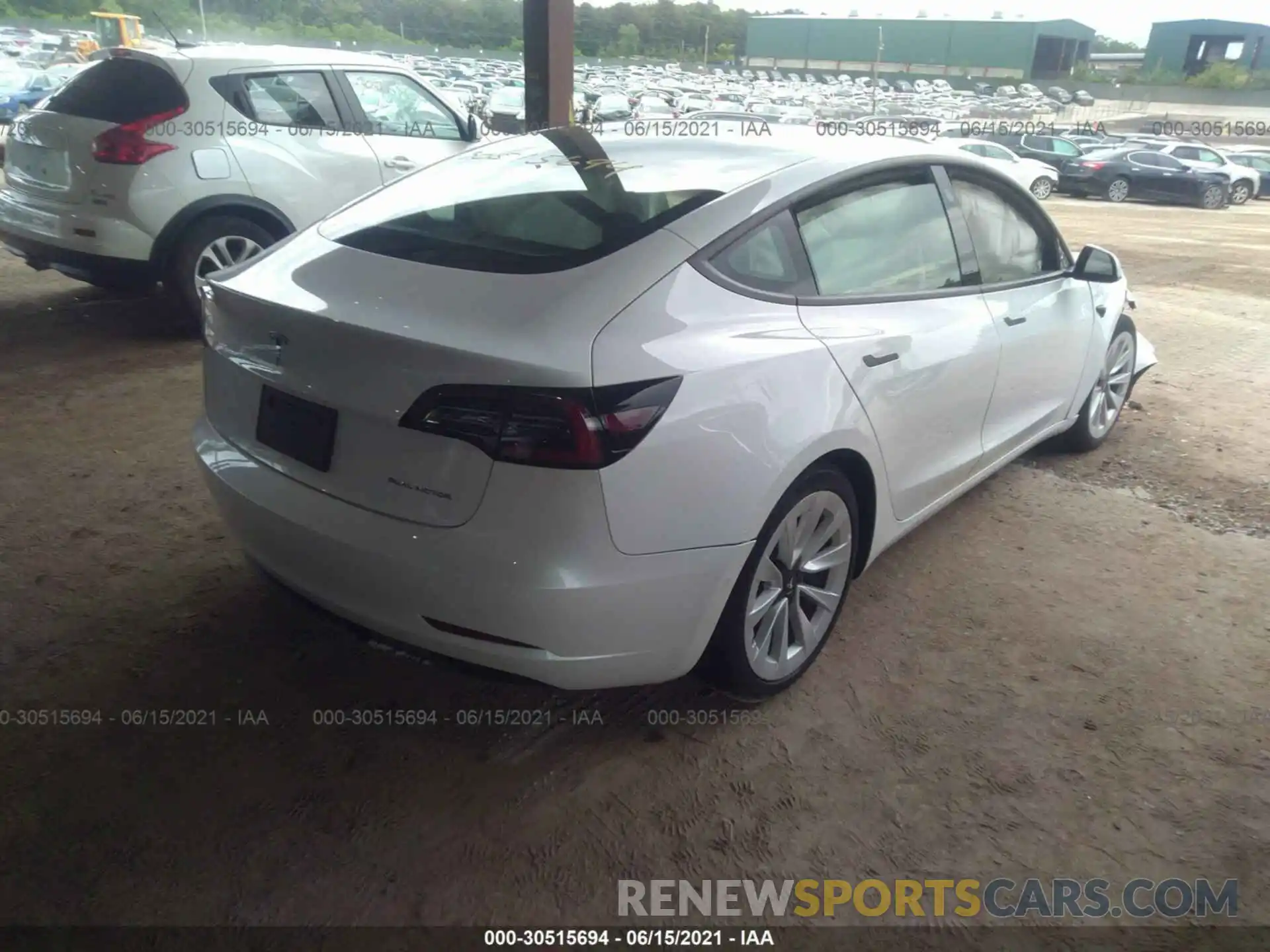 4 Photograph of a damaged car 5YJ3E1EBXMF862356 TESLA MODEL 3 2021