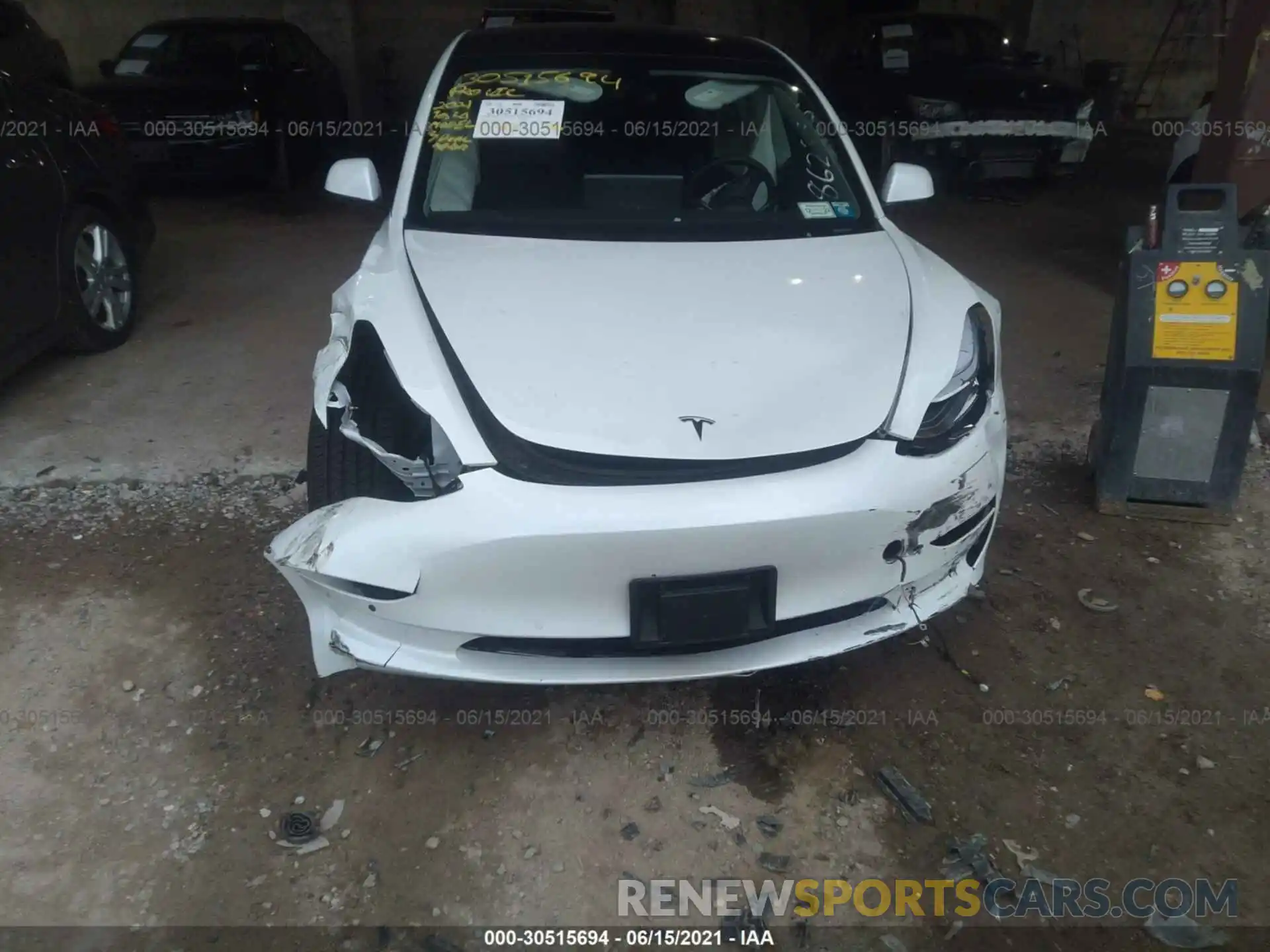 6 Photograph of a damaged car 5YJ3E1EBXMF862356 TESLA MODEL 3 2021