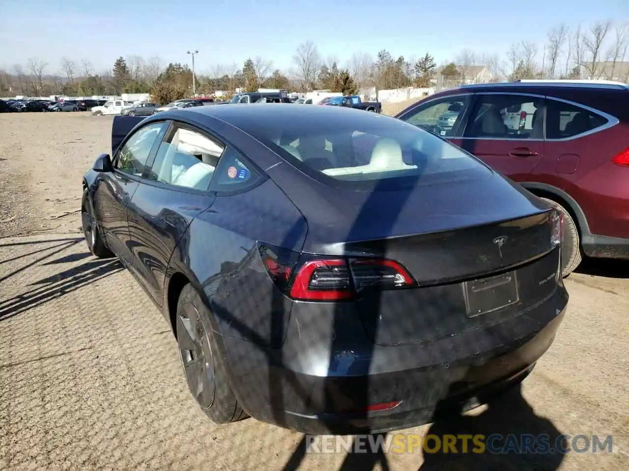 3 Photograph of a damaged car 5YJ3E1EBXMF903083 TESLA MODEL 3 2021