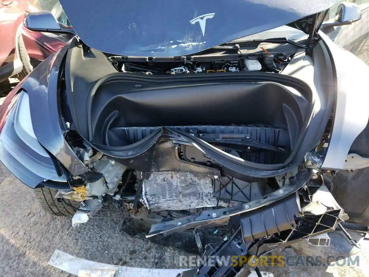 9 Photograph of a damaged car 5YJ3E1EBXMF903083 TESLA MODEL 3 2021