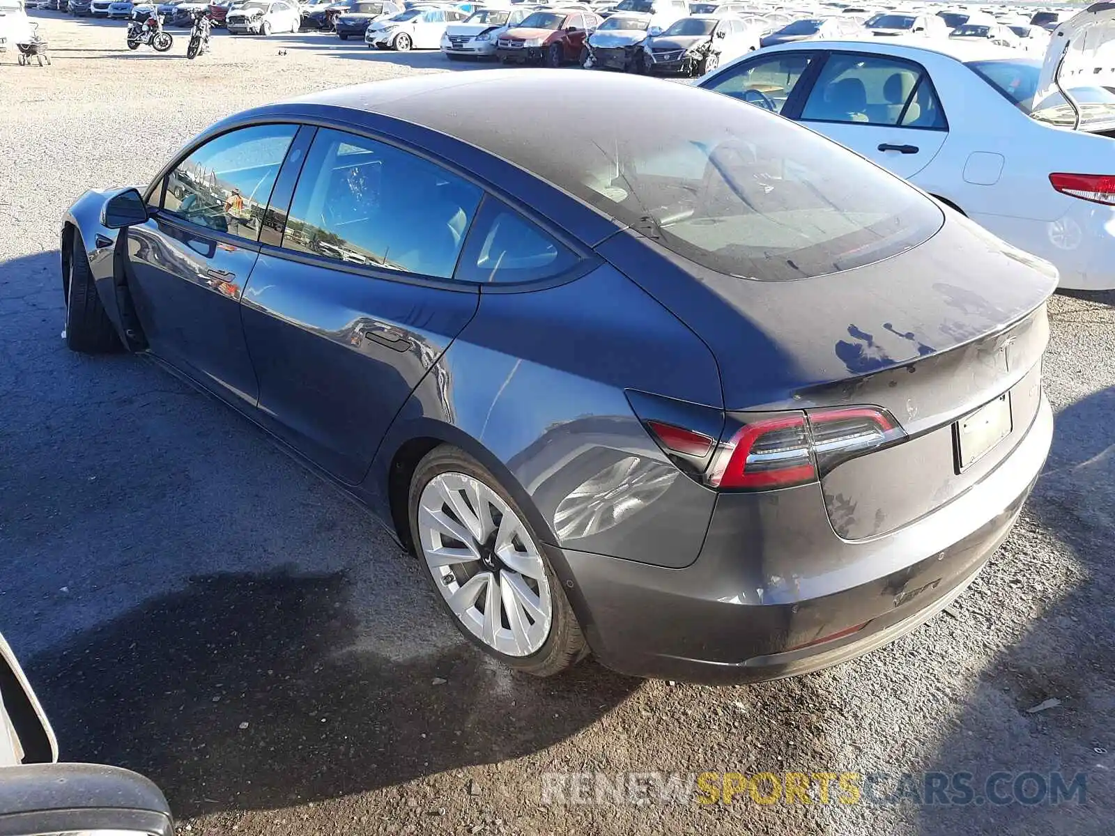 3 Photograph of a damaged car 5YJ3E1EBXMF903231 TESLA MODEL 3 2021