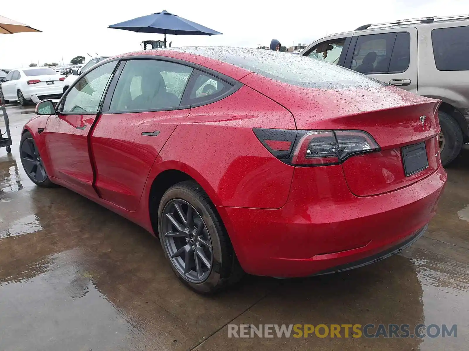 3 Photograph of a damaged car 5YJ3E1EBXMF916027 TESLA MODEL 3 2021