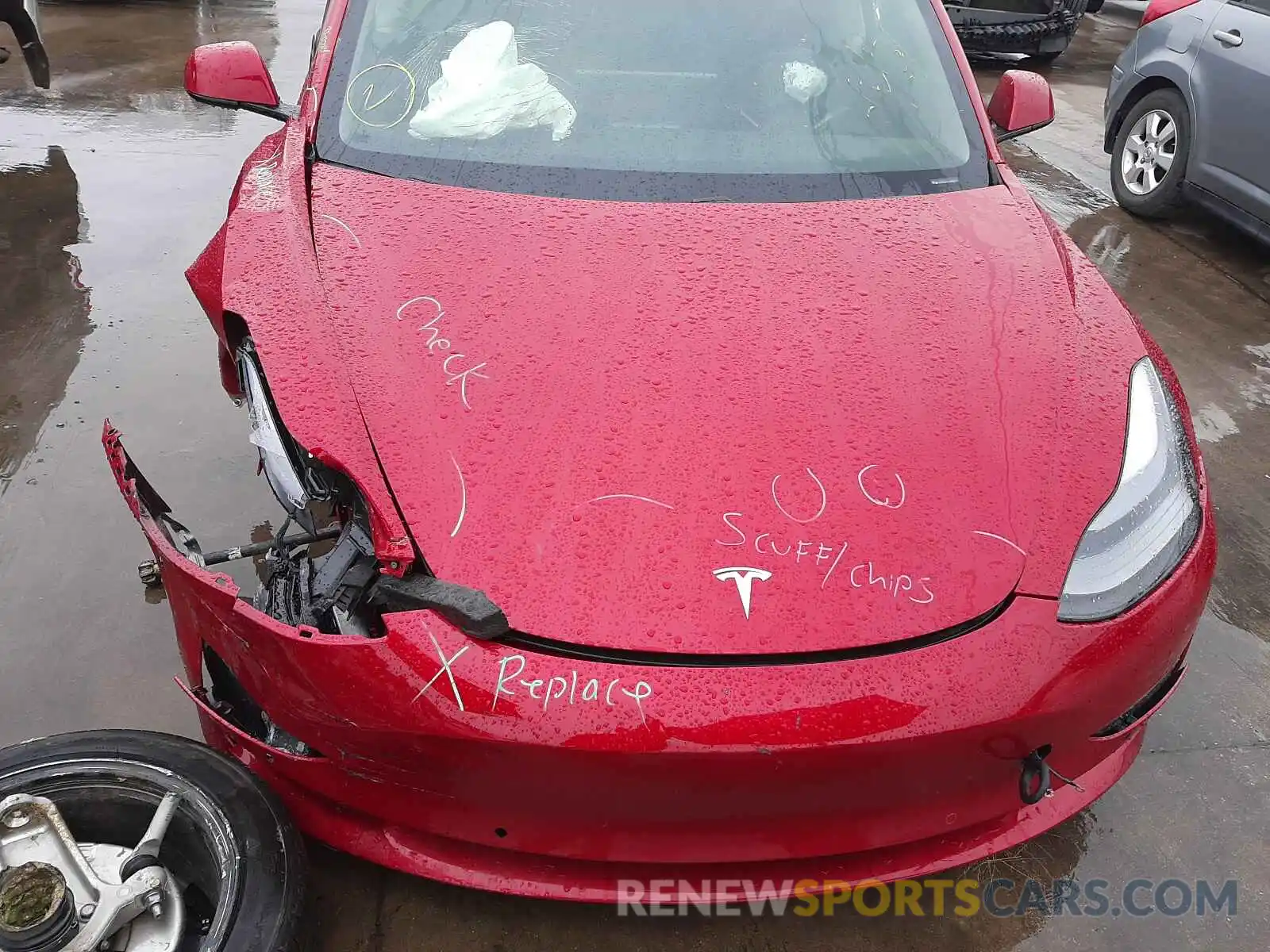 7 Photograph of a damaged car 5YJ3E1EBXMF916027 TESLA MODEL 3 2021