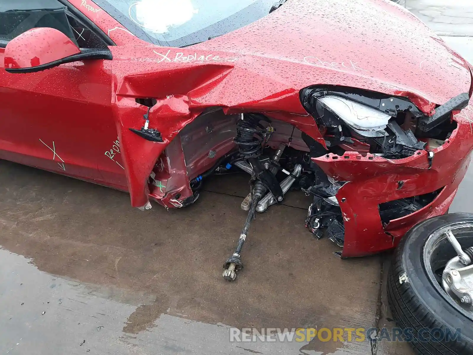 9 Photograph of a damaged car 5YJ3E1EBXMF916027 TESLA MODEL 3 2021