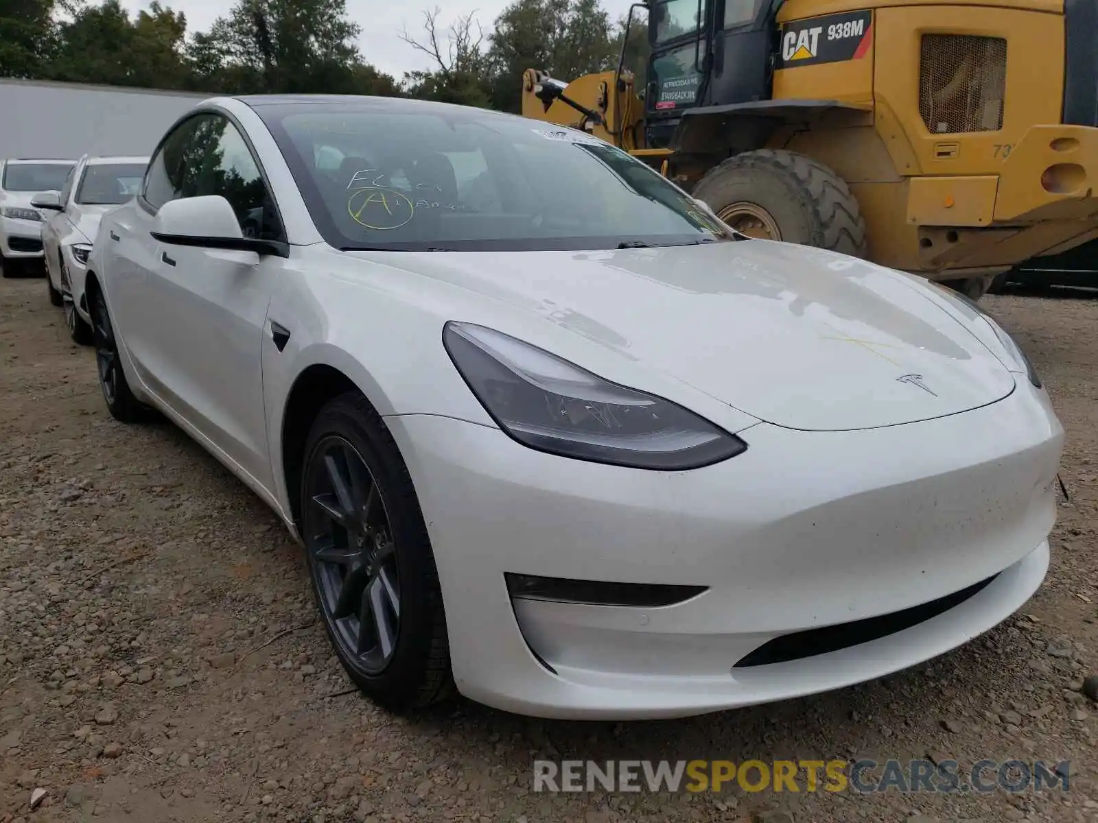 1 Photograph of a damaged car 5YJ3E1EBXMF924791 TESLA MODEL 3 2021