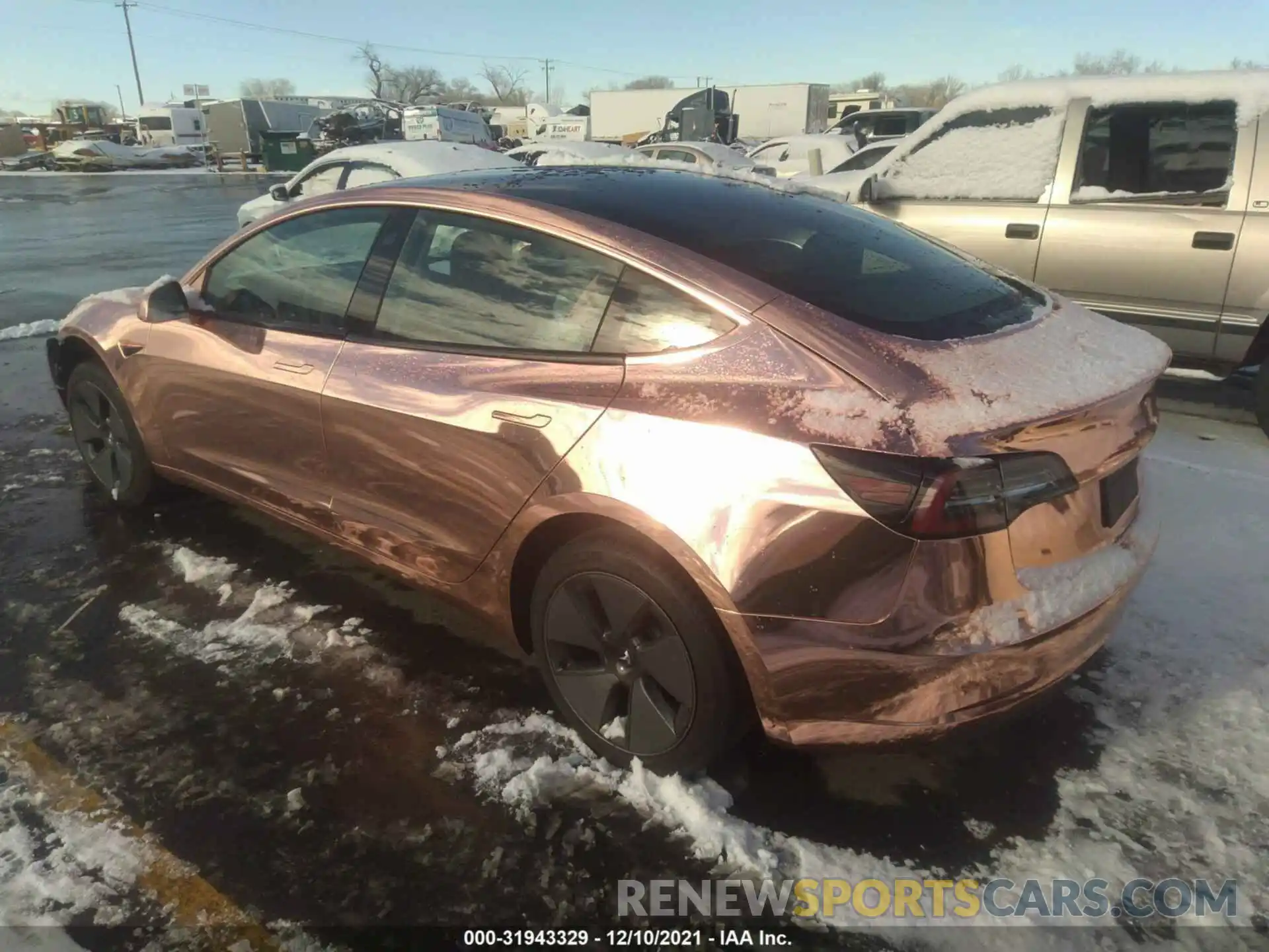 3 Photograph of a damaged car 5YJ3E1EBXMF938206 TESLA MODEL 3 2021