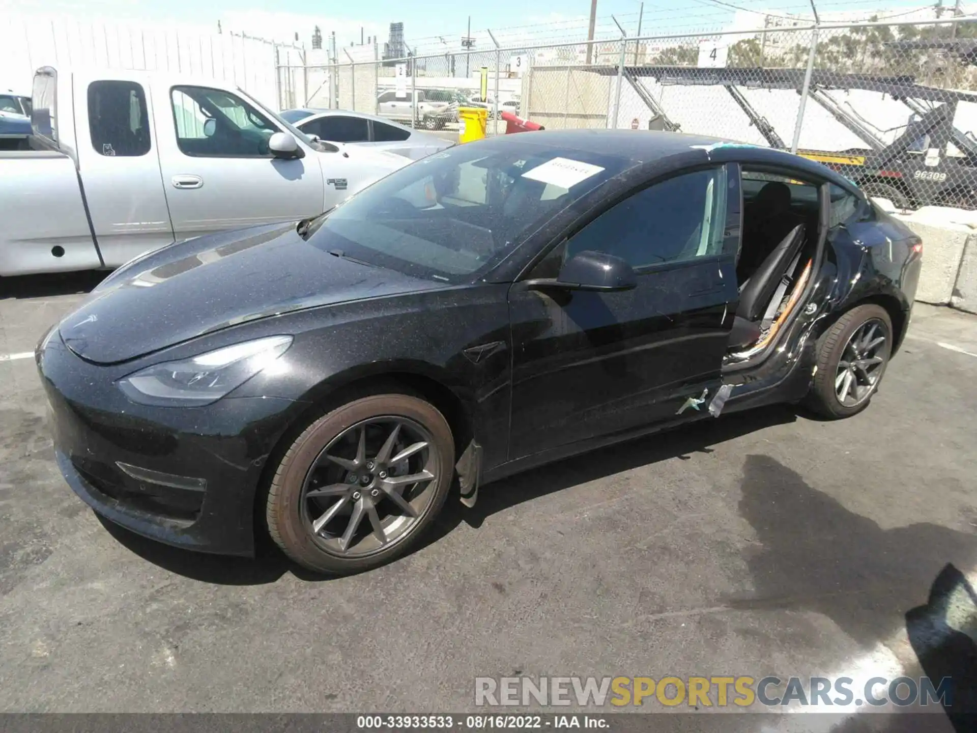 2 Фотография поврежденного автомобиля 5YJ3E1EBXMF939095 TESLA MODEL 3 2021