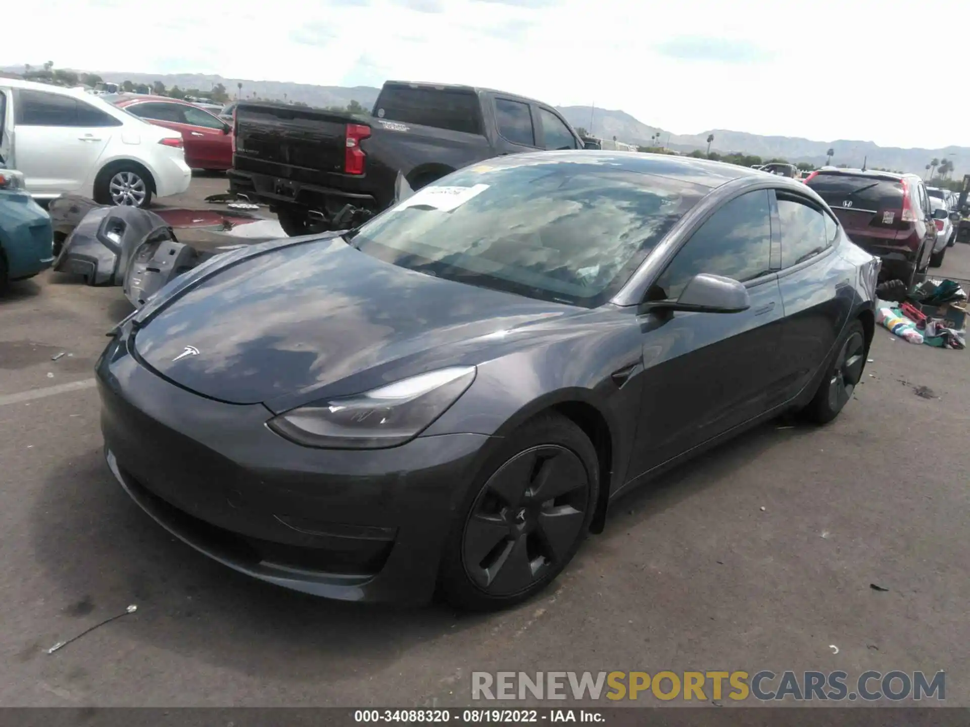 2 Фотография поврежденного автомобиля 5YJ3E1EBXMF939128 TESLA MODEL 3 2021