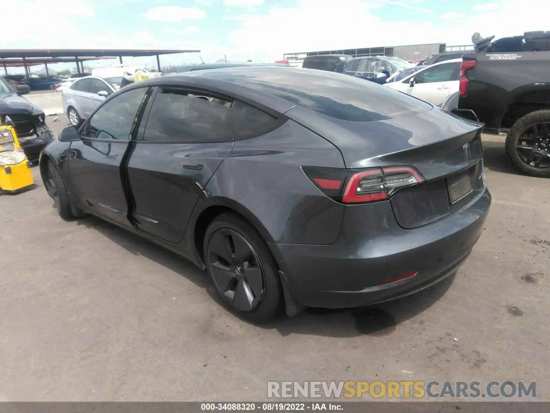 3 Фотография поврежденного автомобиля 5YJ3E1EBXMF939128 TESLA MODEL 3 2021