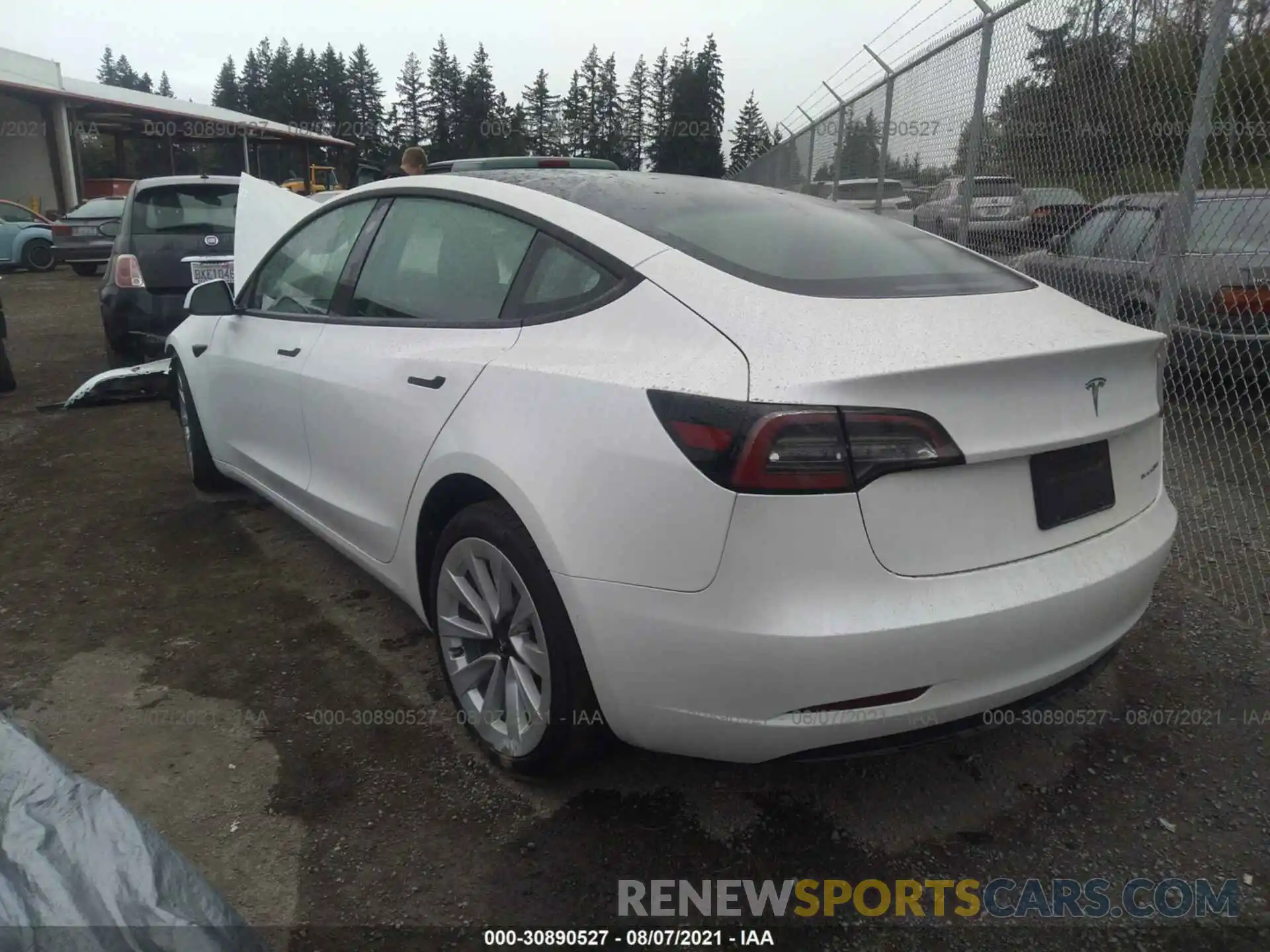 3 Photograph of a damaged car 5YJ3E1EBXMF975305 TESLA MODEL 3 2021