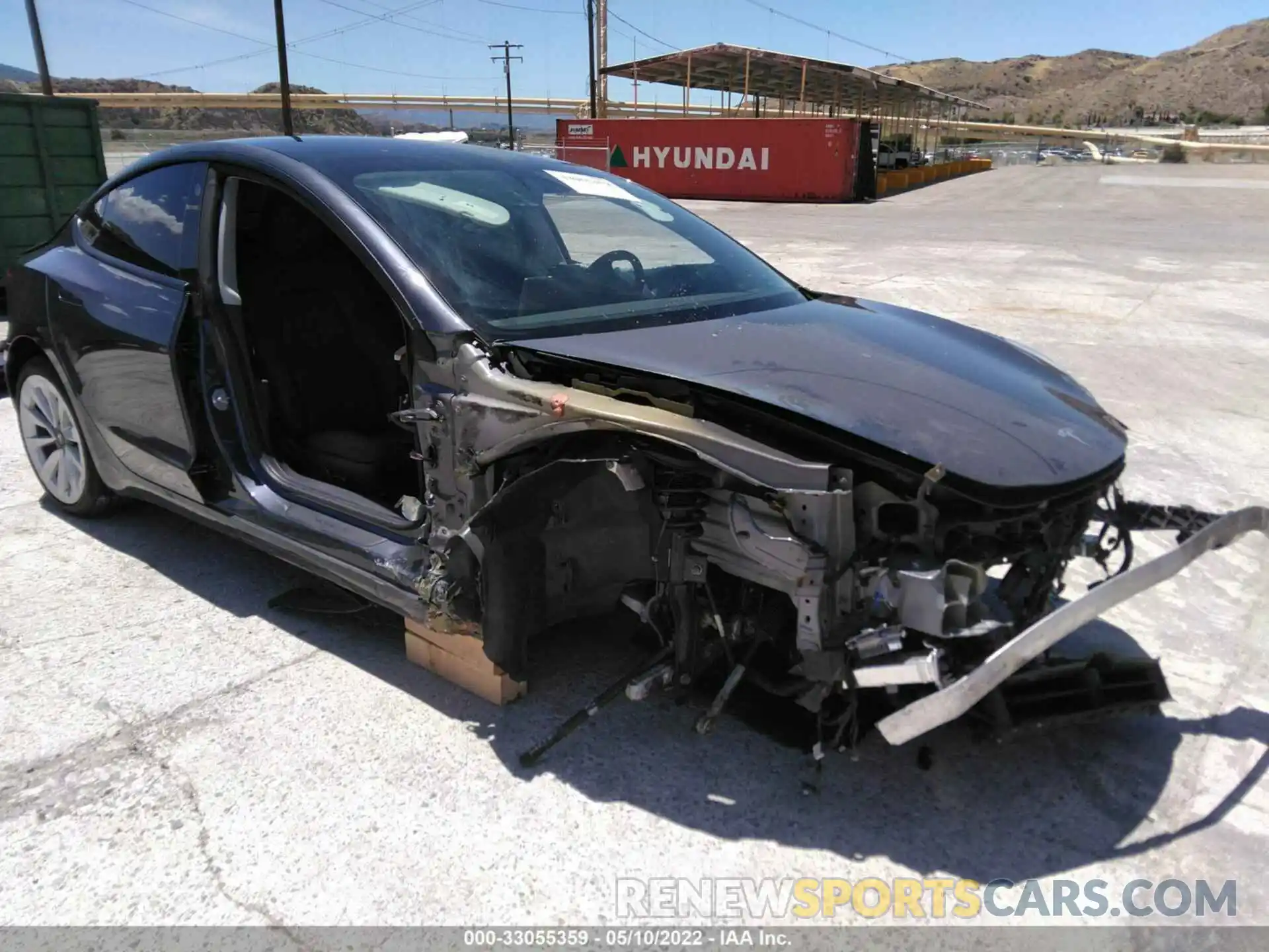 1 Photograph of a damaged car 5YJ3E1EBXMF980309 TESLA MODEL 3 2021