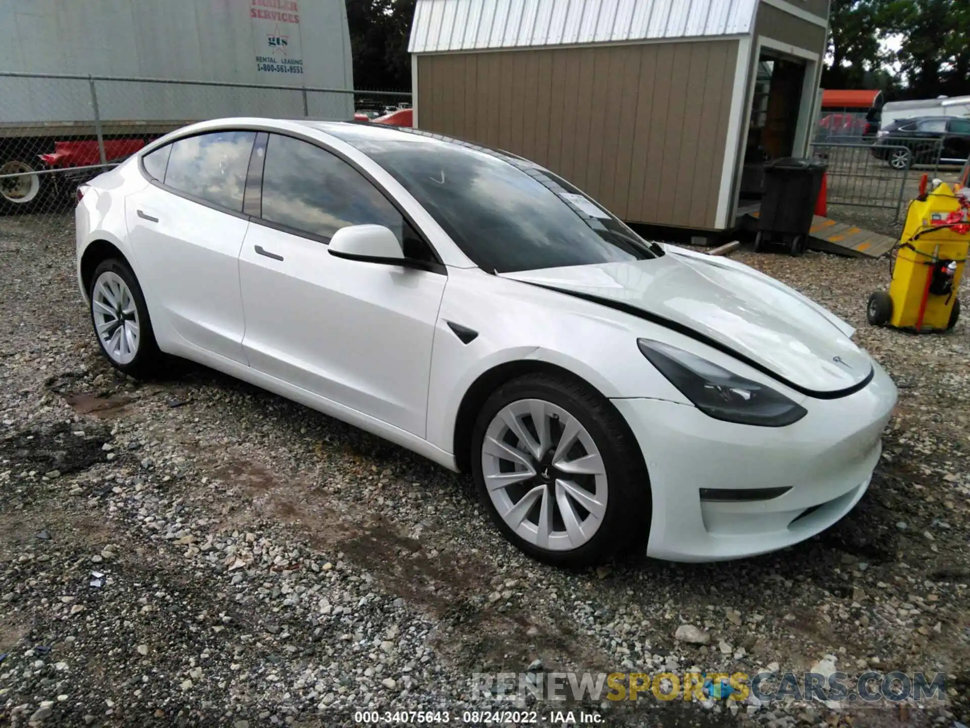 1 Фотография поврежденного автомобиля 5YJ3E1EBXMF980763 TESLA MODEL 3 2021