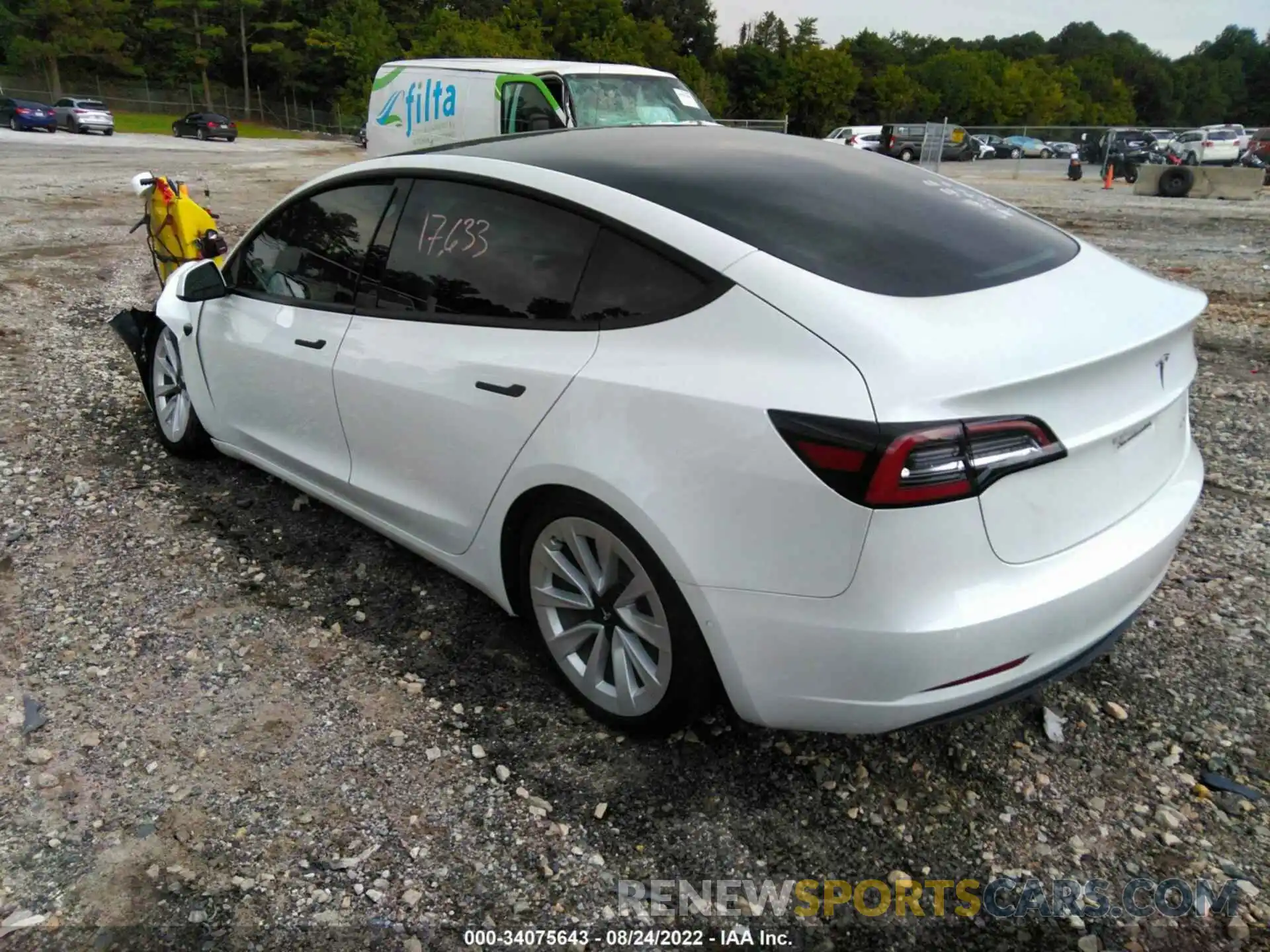 3 Фотография поврежденного автомобиля 5YJ3E1EBXMF980763 TESLA MODEL 3 2021