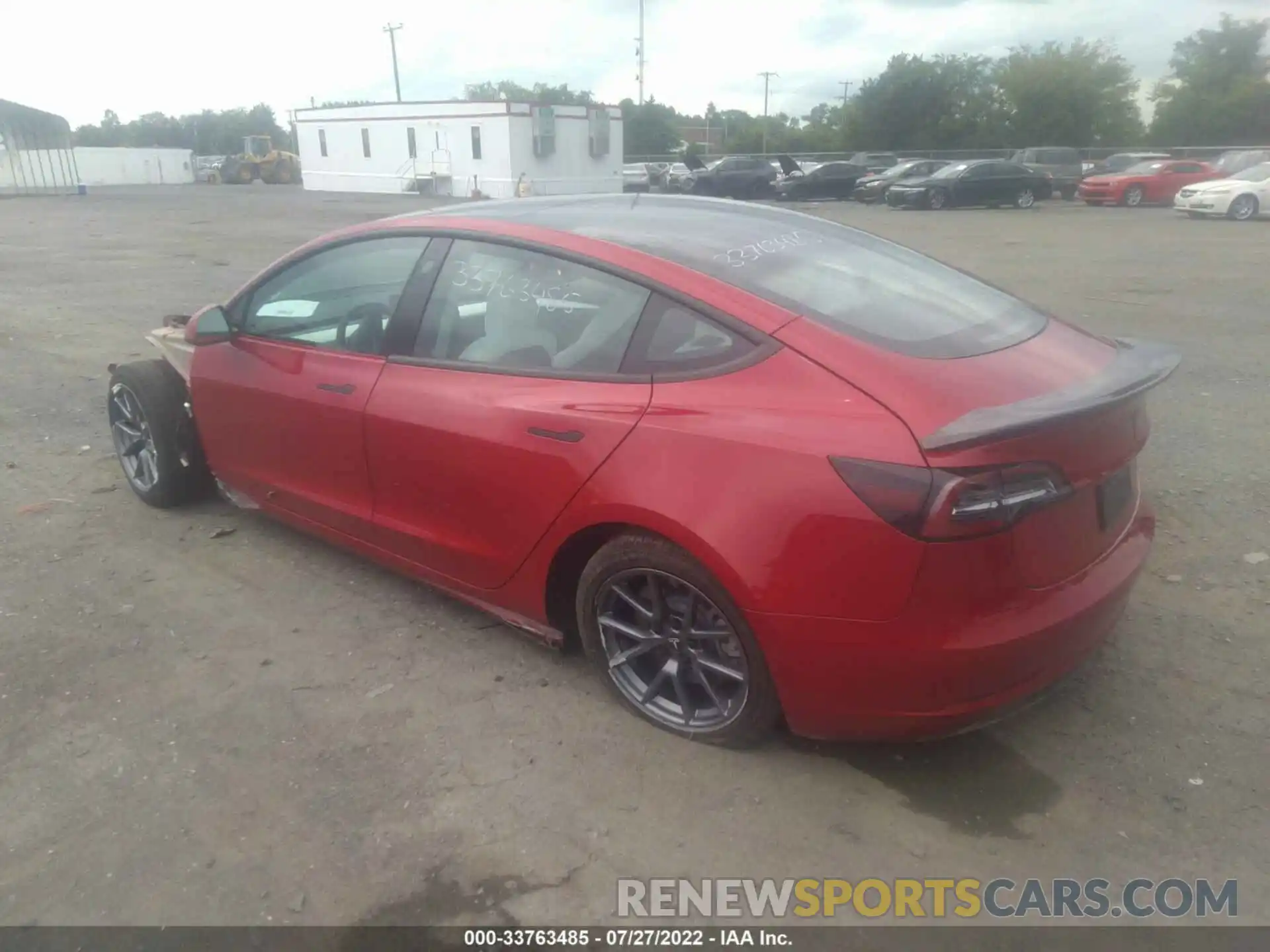 3 Photograph of a damaged car 5YJ3E1EBXMF993187 TESLA MODEL 3 2021