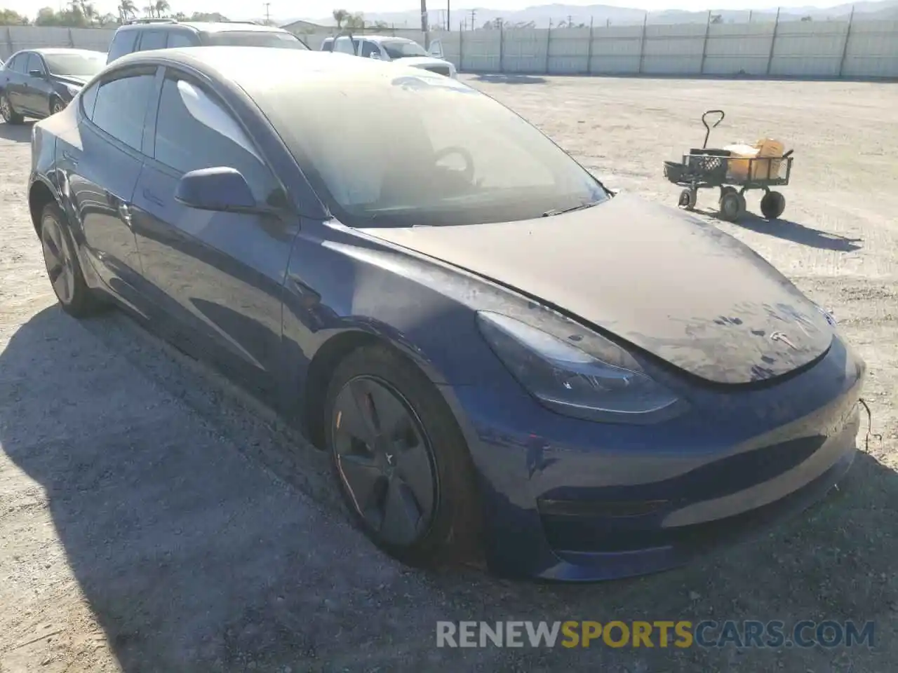 1 Фотография поврежденного автомобиля 5YJ3E1EBXMF999815 TESLA MODEL 3 2021