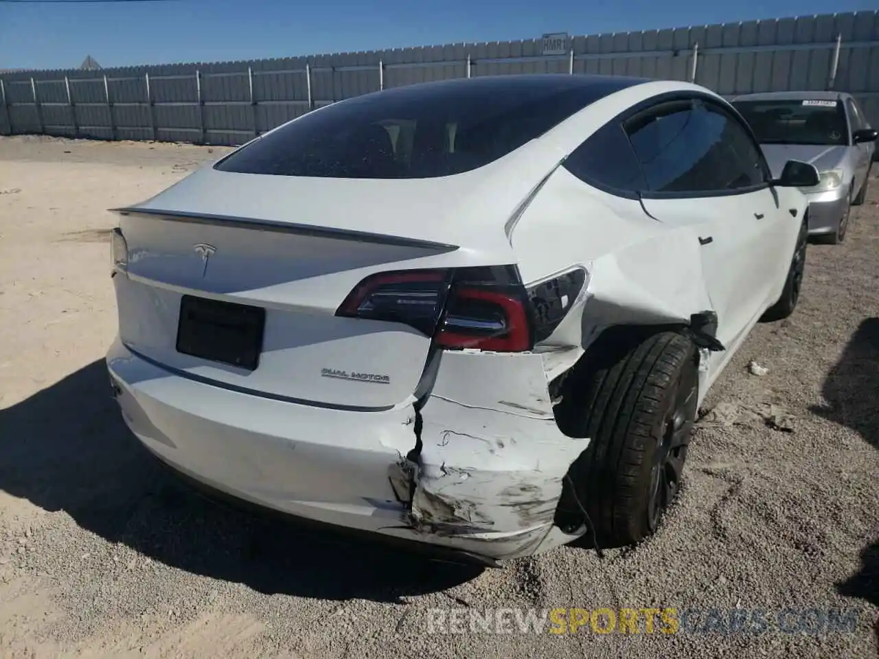 4 Photograph of a damaged car 5YJ3E1EC0MF001597 TESLA MODEL 3 2021