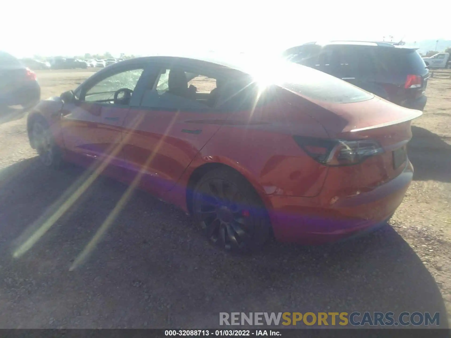 3 Photograph of a damaged car 5YJ3E1EC0MF033224 TESLA MODEL 3 2021